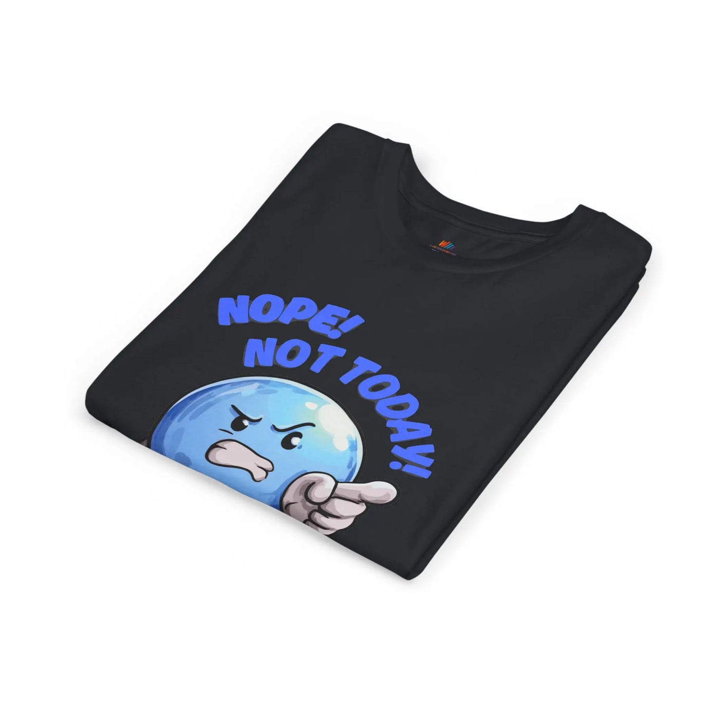 Funny Emoji Nope Not Today Youth Tee Printify