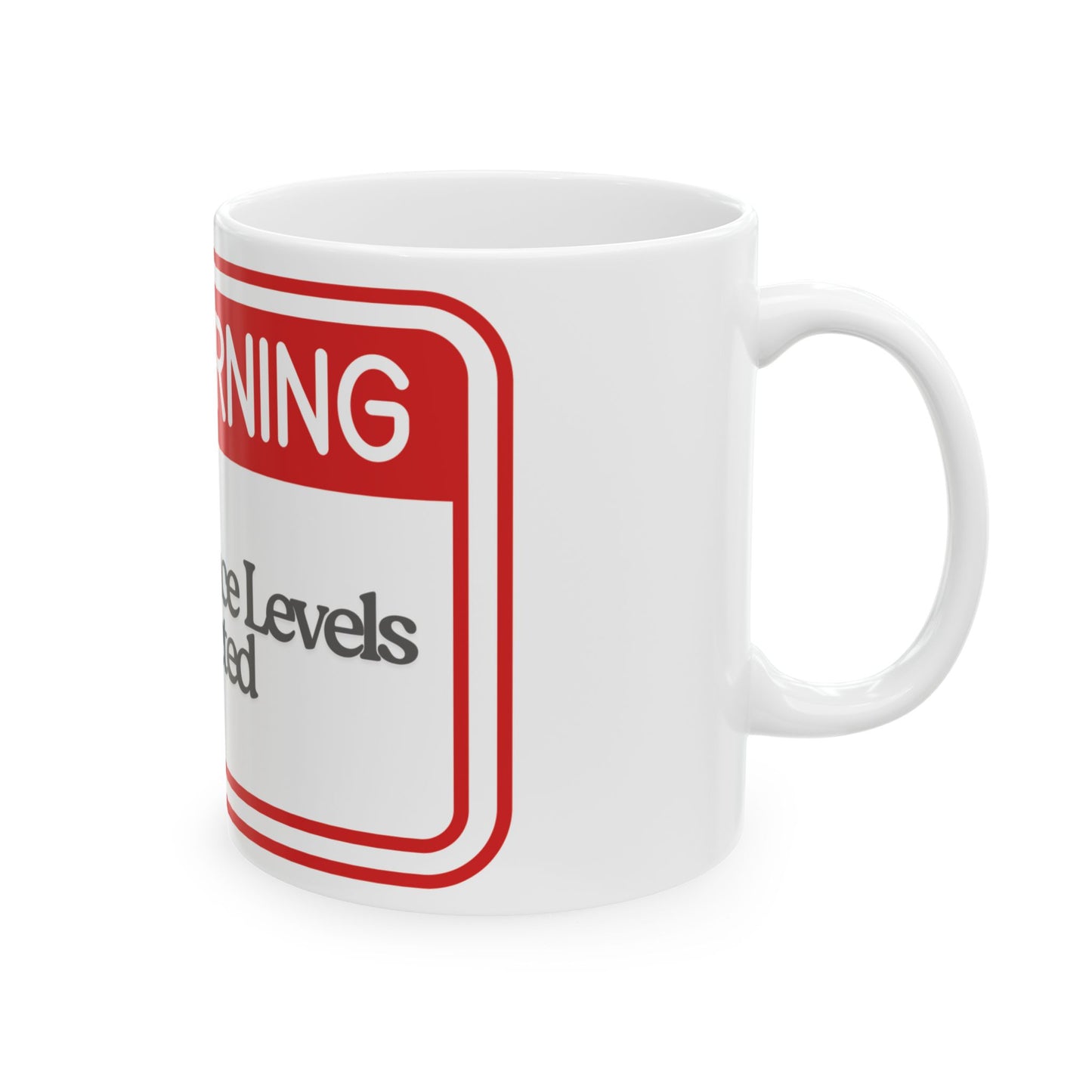 Warning Mug: Low Patience Levels Detected', Fun Coffee Cup, Gift for Coworkers, Office Humor, Birthday Present