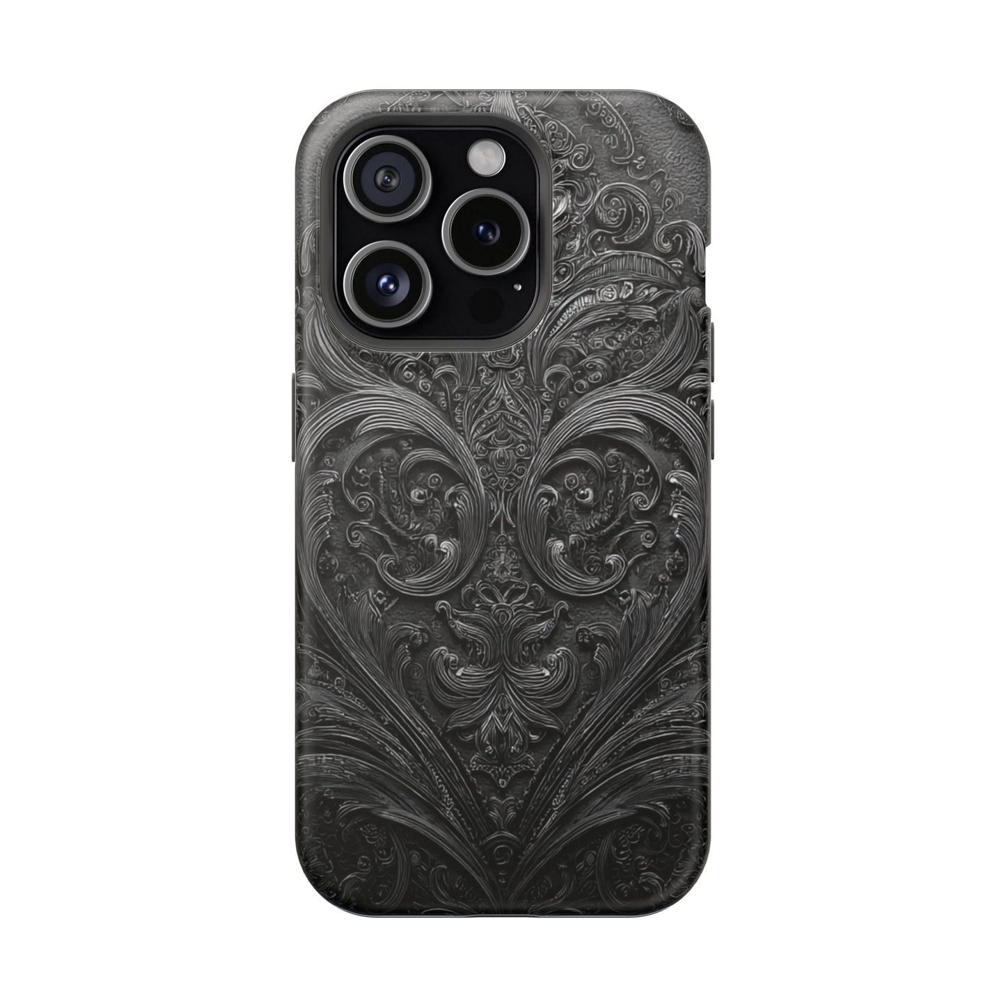 Phone Cases - Elegant Vintage Black Lace Design Printify