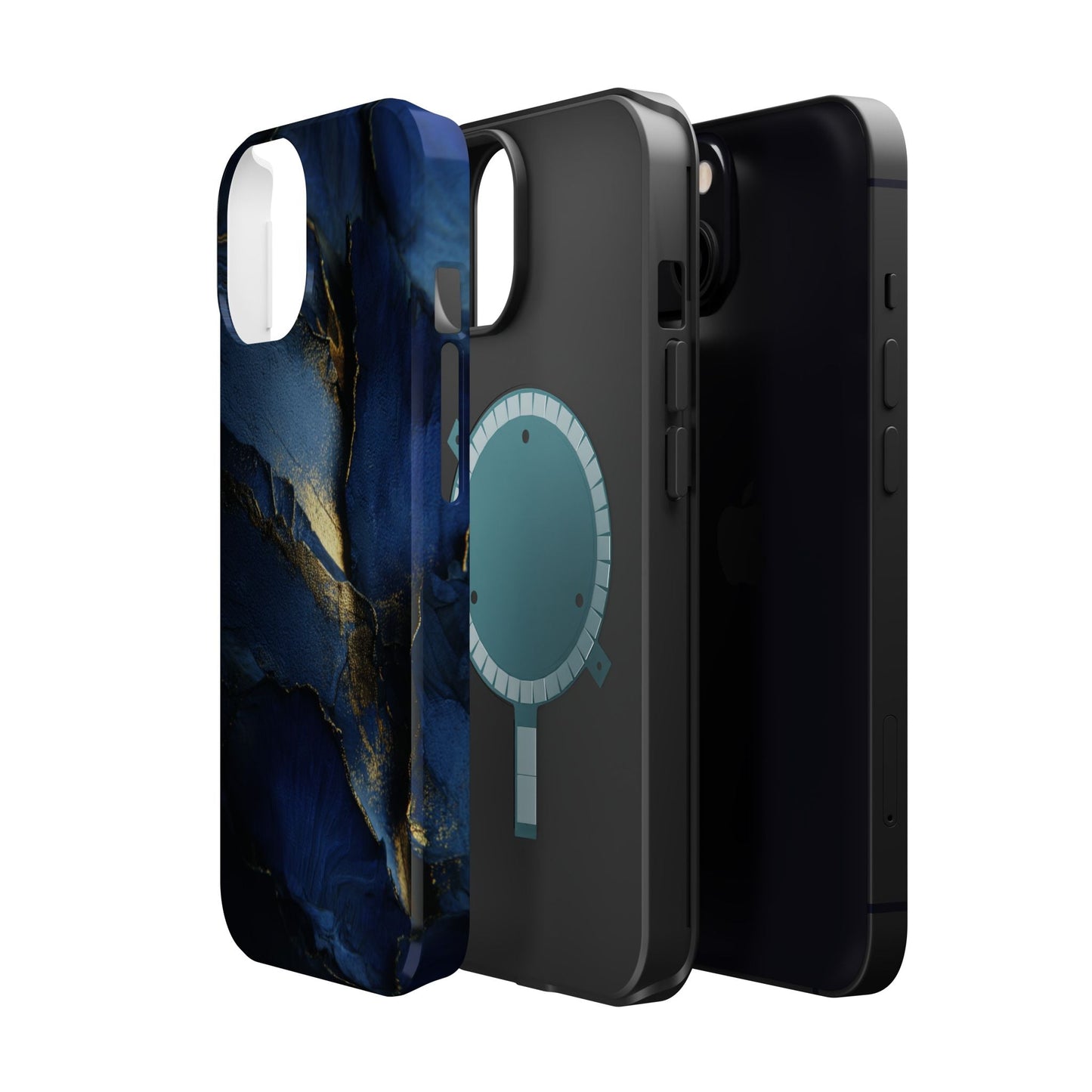 Phone Case - Blue and Gold 8k HD Design - Magnetic Tough Cases Printify