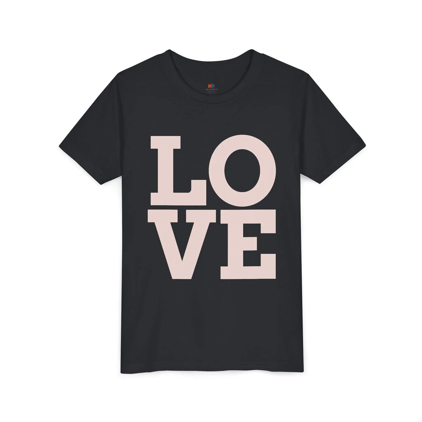 Youth Tee - Love Graphic T-Shirt, Cute Kids Shirt, Birthday Gift, Everyday Wear, Summer Outfit Printify