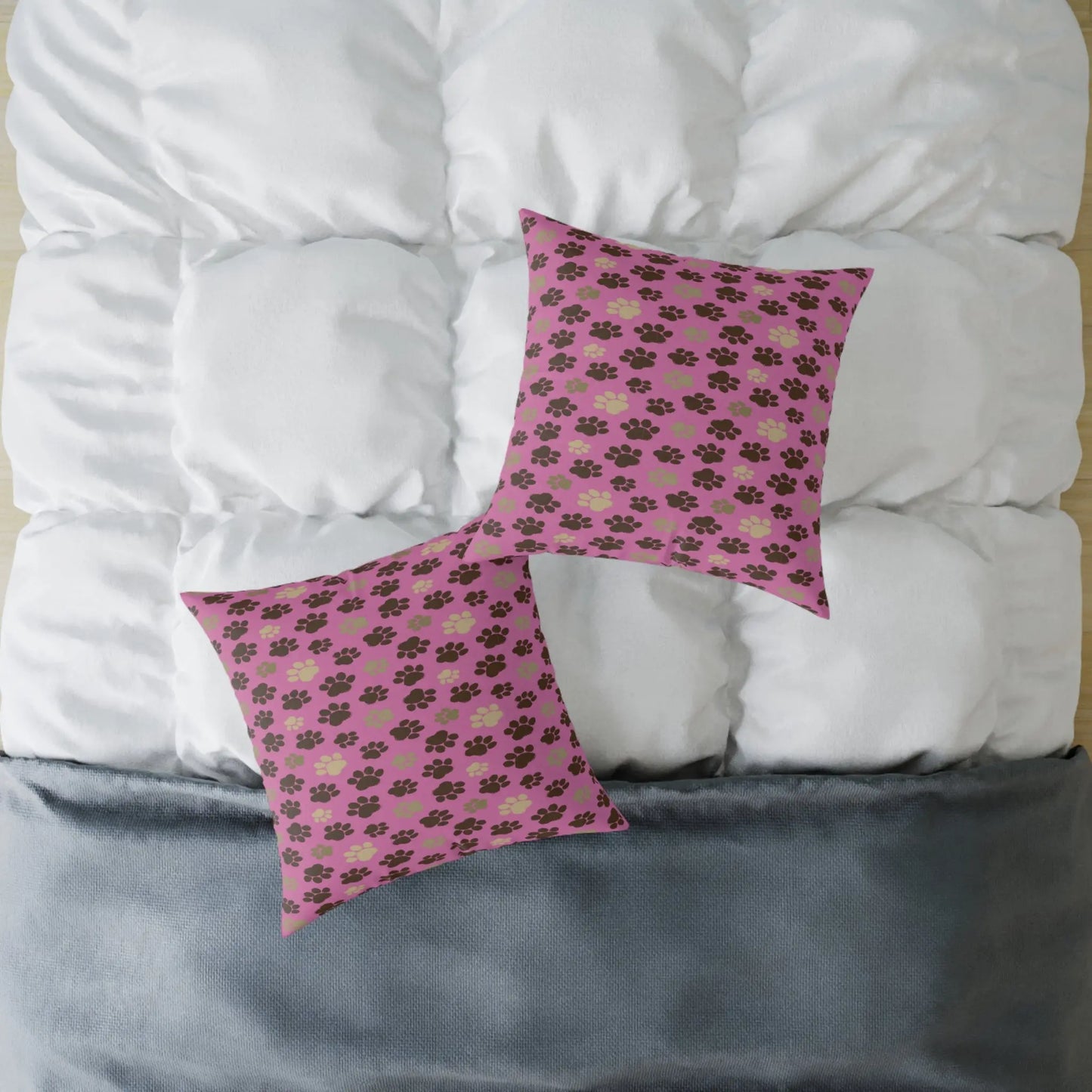 Cozy Pet-Themed Pillow, Cute Home Décor, Gift for Animal Lovers, Dog/Cat Bed Accessory, Valentine's Day/Celebration Printify