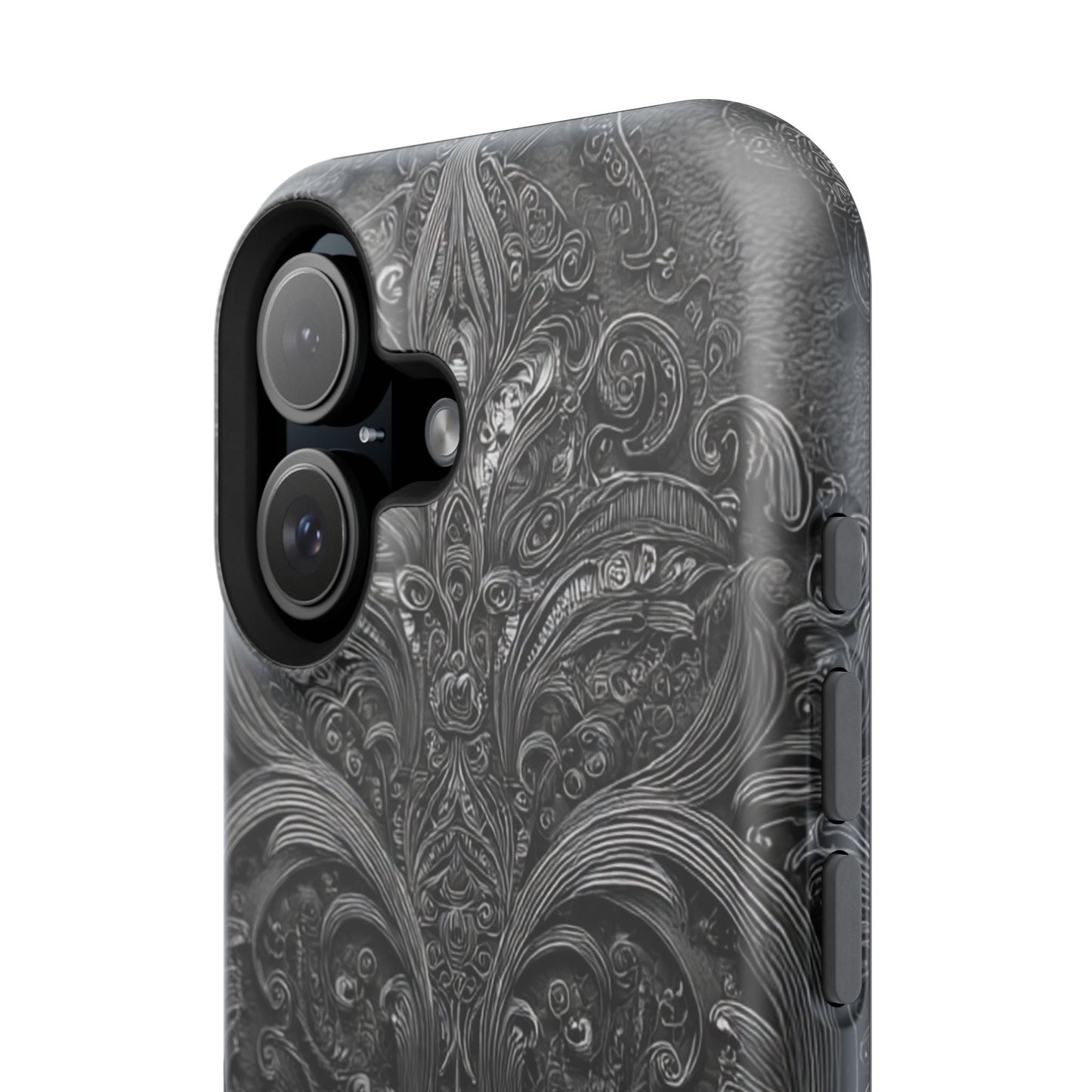 Phone Cases - Elegant Vintage Black Lace Design Printify
