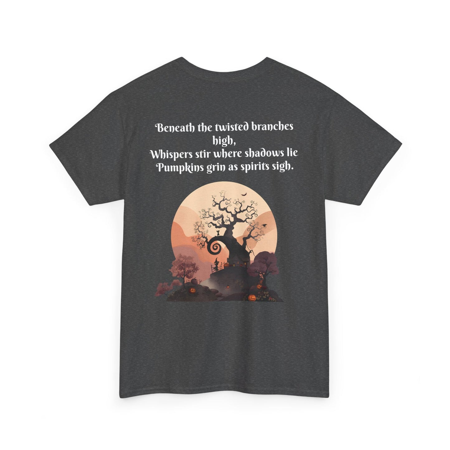 Spooky Sunset Tee, Halloween Shirt, Fall Apparel, Unisex Graphic Tee, Autumn Vibes, Cozy Casual Wear Printify