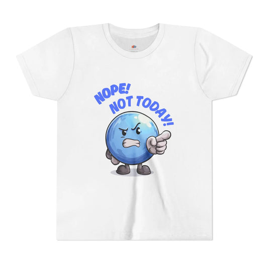 Funny Emoji Nope Not Today Youth Tee Printify