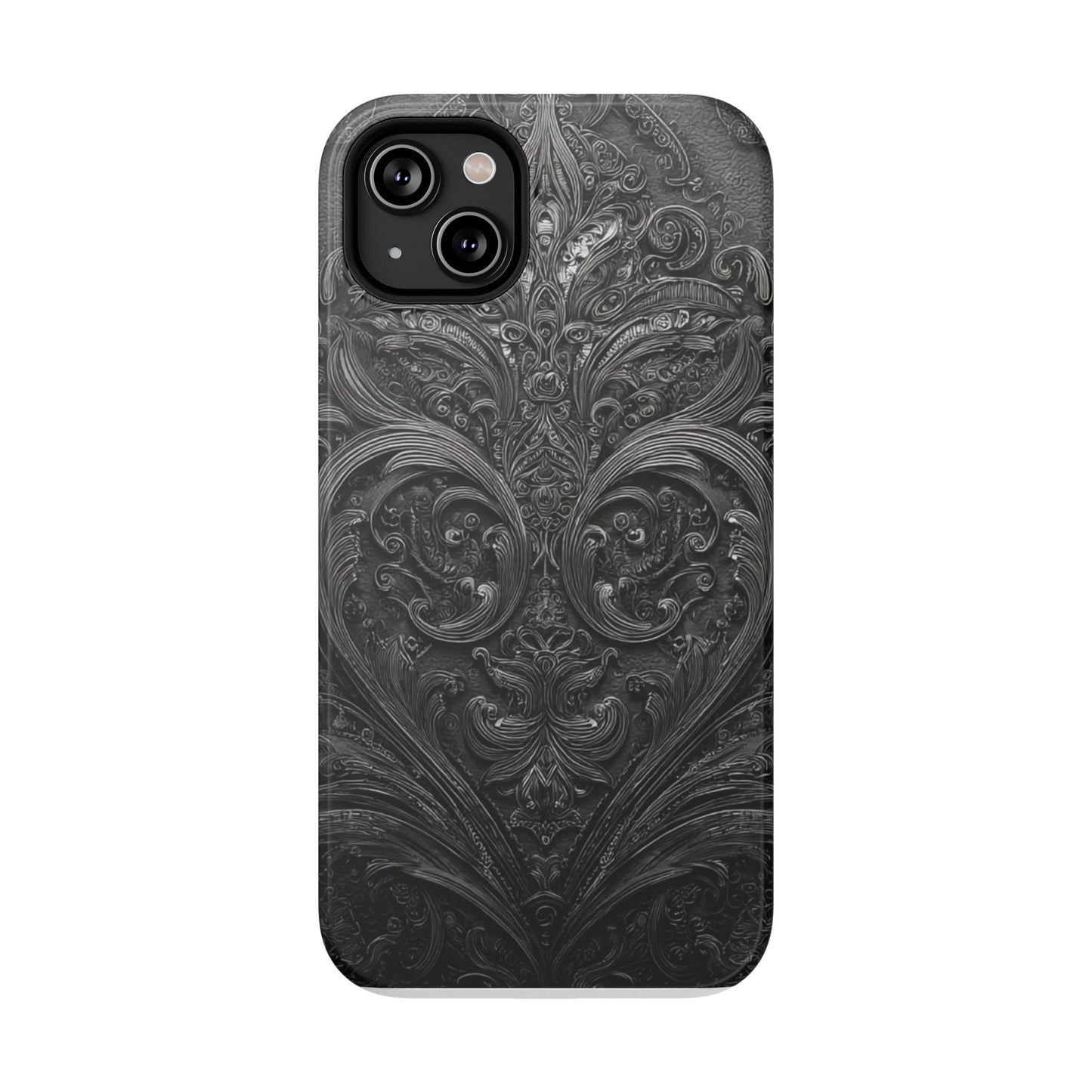 Phone Cases - Elegant Vintage Black Lace Design Printify
