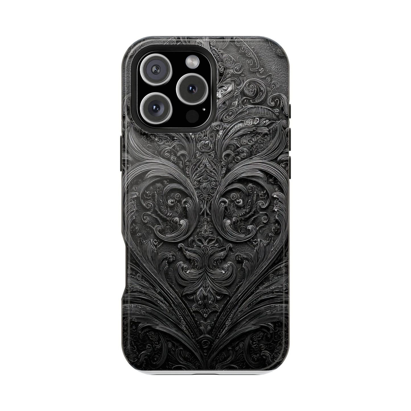 Phone Cases - Elegant Vintage Black Lace Design Printify