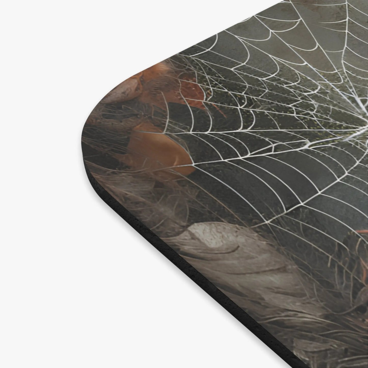 Spooky Spider Web Mouse Pad, Gothic Office Decor, Halloween Gift, Cute Desk Accessories, Horror Aesthetic Mouse Mat, Unique Gift Idea Printify