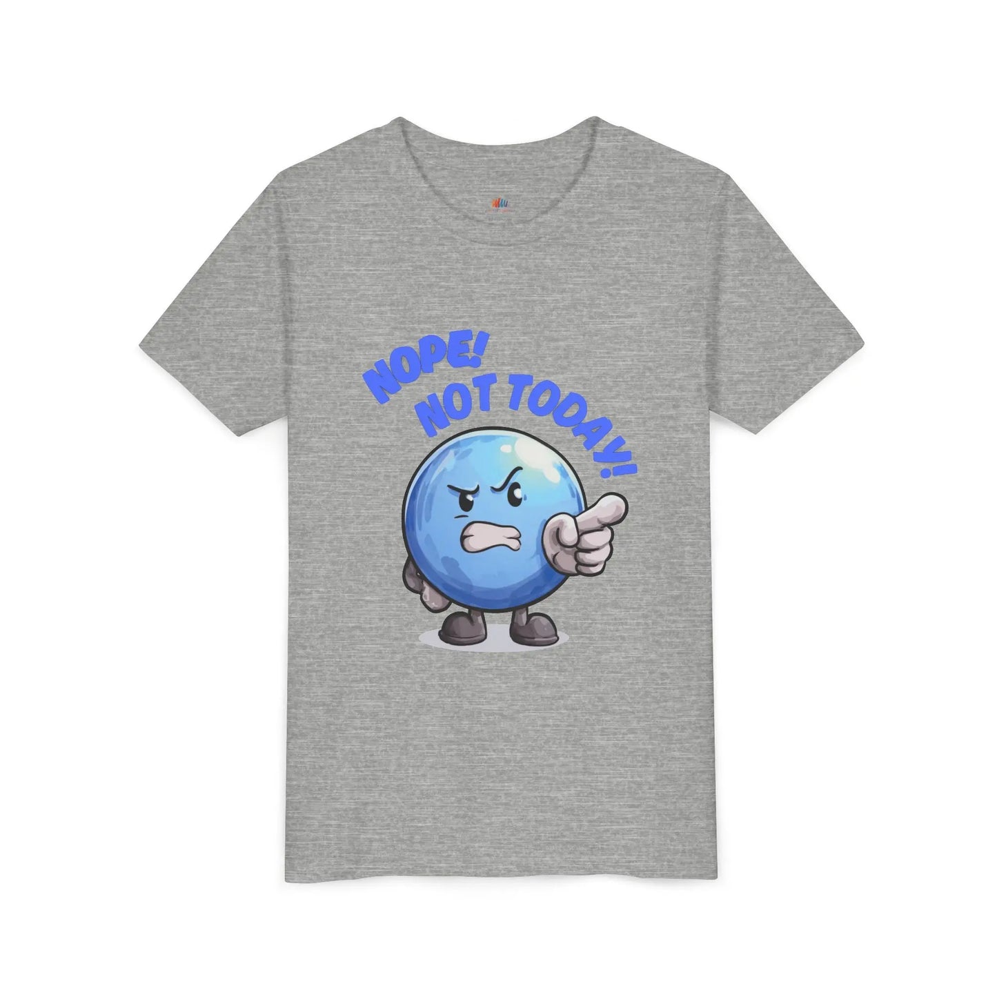 Funny Emoji Nope Not Today Youth Tee Printify