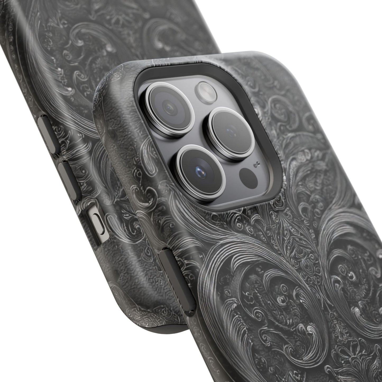 Phone Cases - Elegant Vintage Black Lace Design Printify