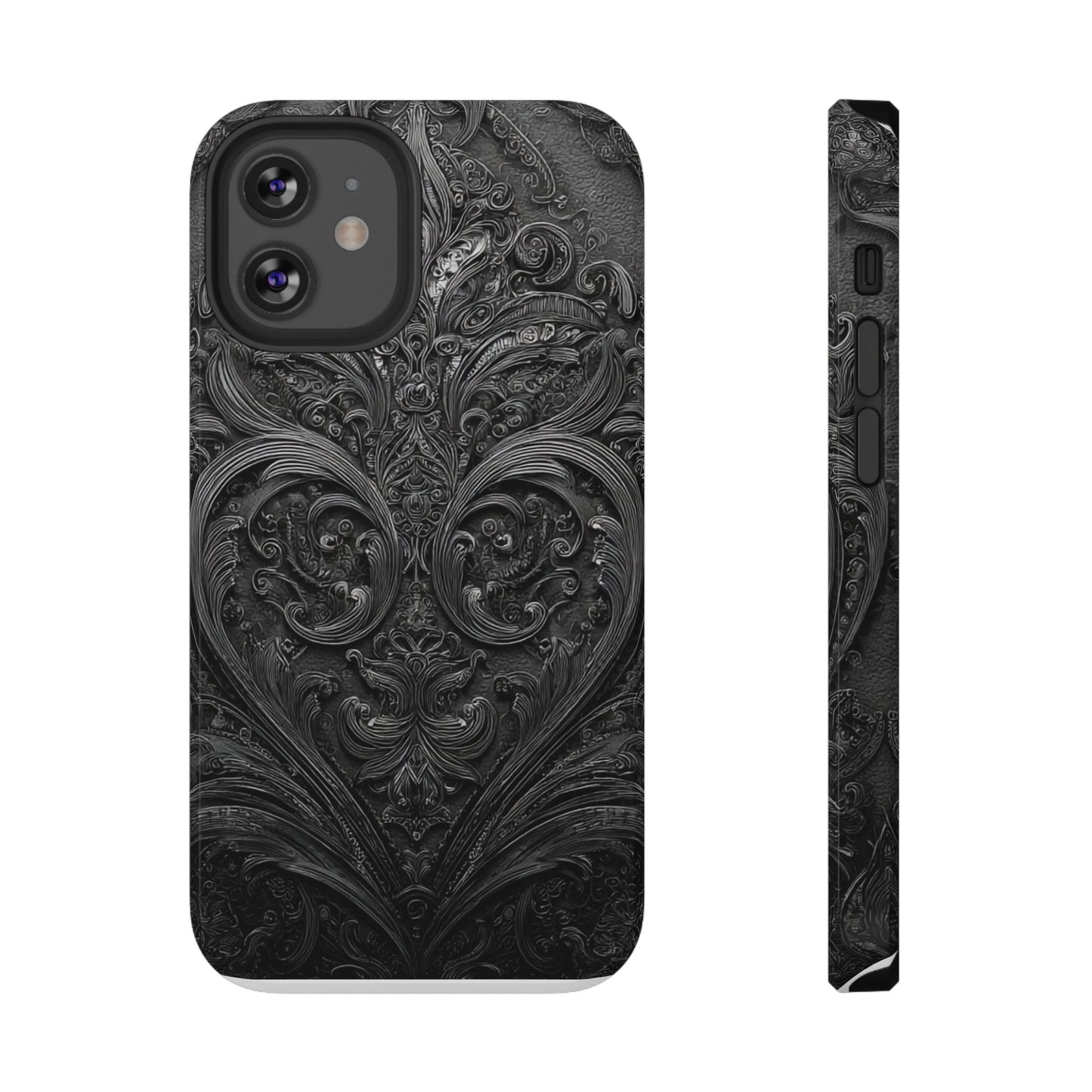 Phone Cases - Elegant Vintage Black Lace Design Printify