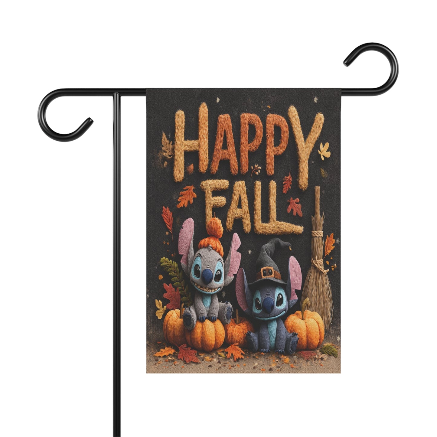 Autumn Garden Banner, Fall Decor, Happy Fall Flag, Outdoor Home Decoration, Halloween Yard Sign, Seasonal Garden Flag Printify