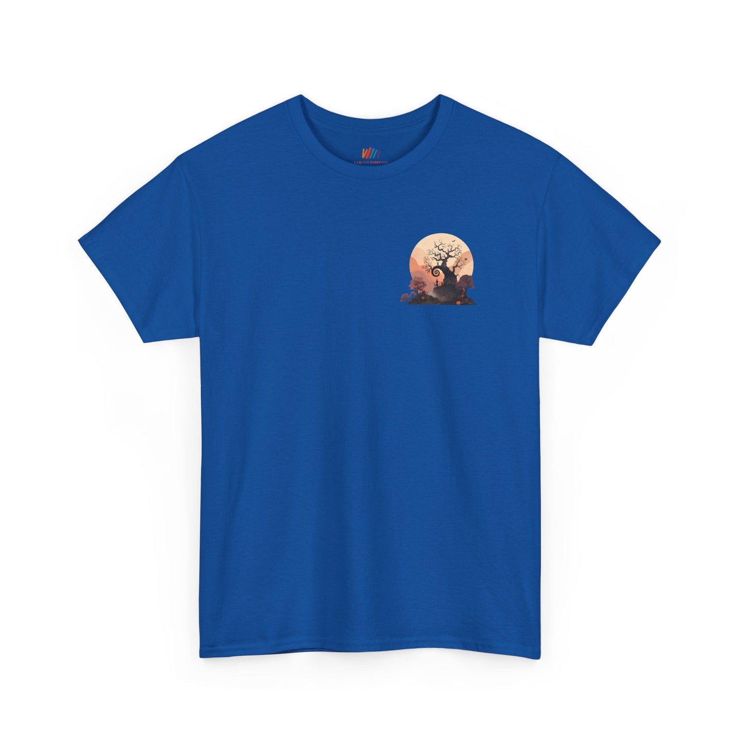 Spooky Sunset Tee, Halloween Shirt, Fall Apparel, Unisex Graphic Tee, Autumn Vibes, Cozy Casual Wear Printify