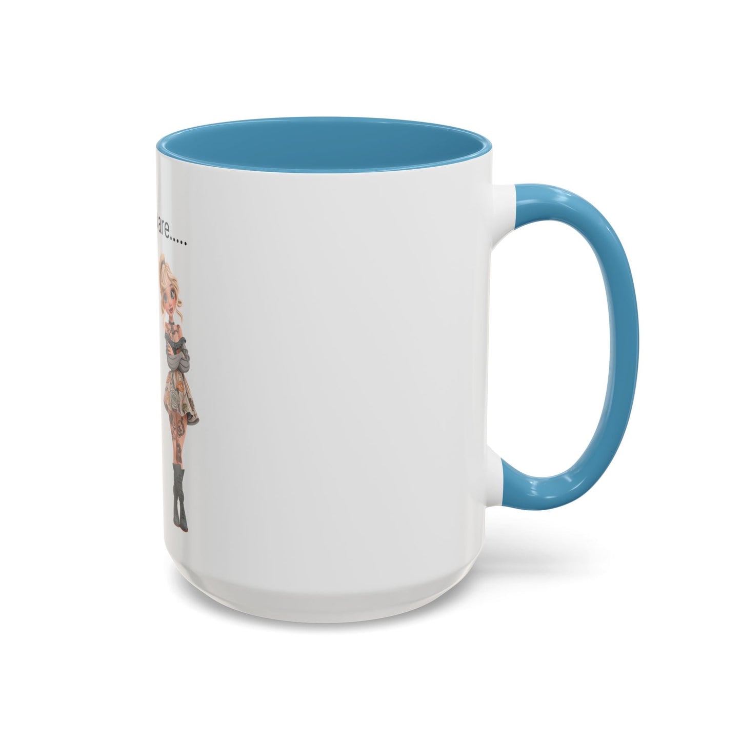 Funny IDGAF Mug, Sarcastic Coffee Cup, Design on (Front) Novelty Gift for Friends, Coworkers, 11oz, 15oz Printify