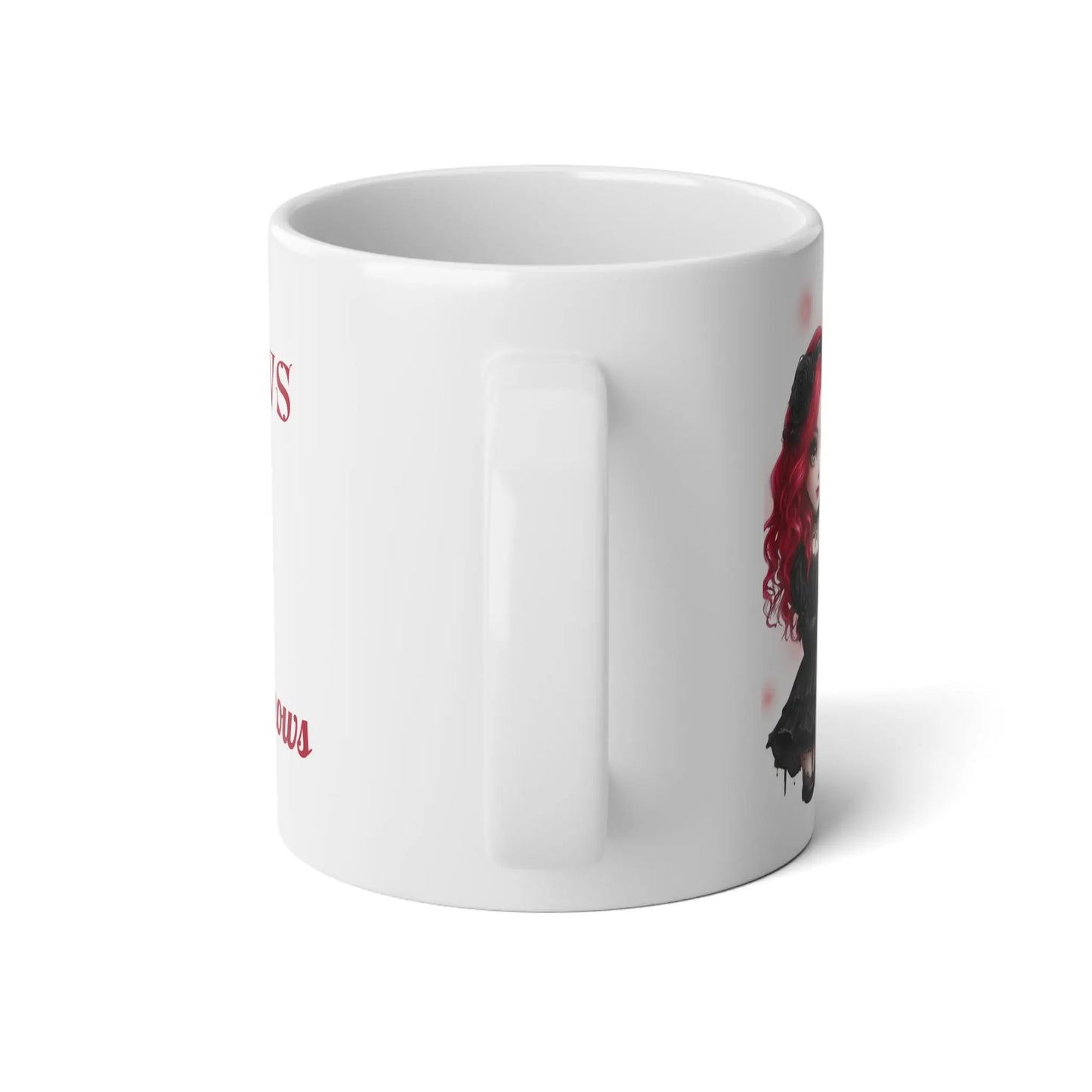 Gothic Jumbo Mug, 20oz - Perfect for Halloween, Coffee Lovers, or Dark Aesthetic Gift, Skulls, Unique Drinkware Printify