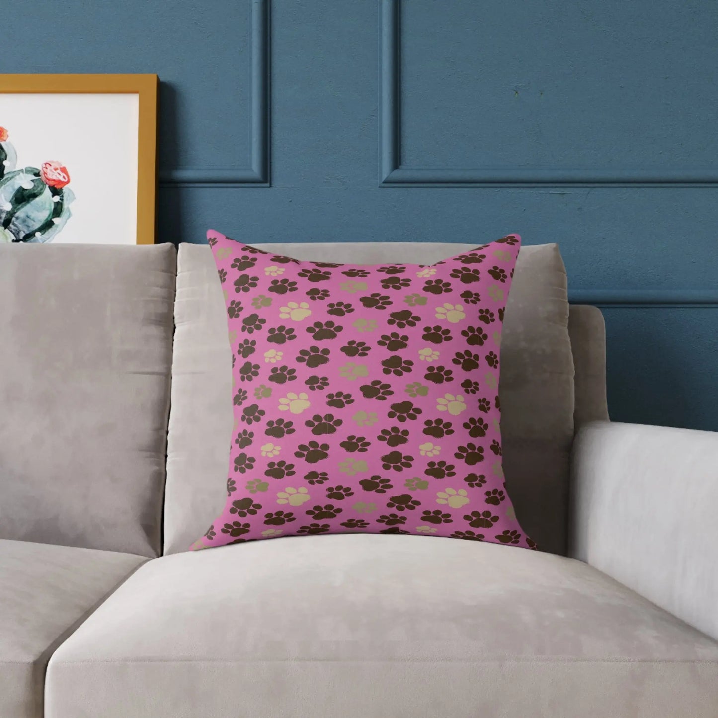 Cozy Pet-Themed Pillow, Cute Home Décor, Gift for Animal Lovers, Dog/Cat Bed Accessory, Valentine's Day/Celebration Printify