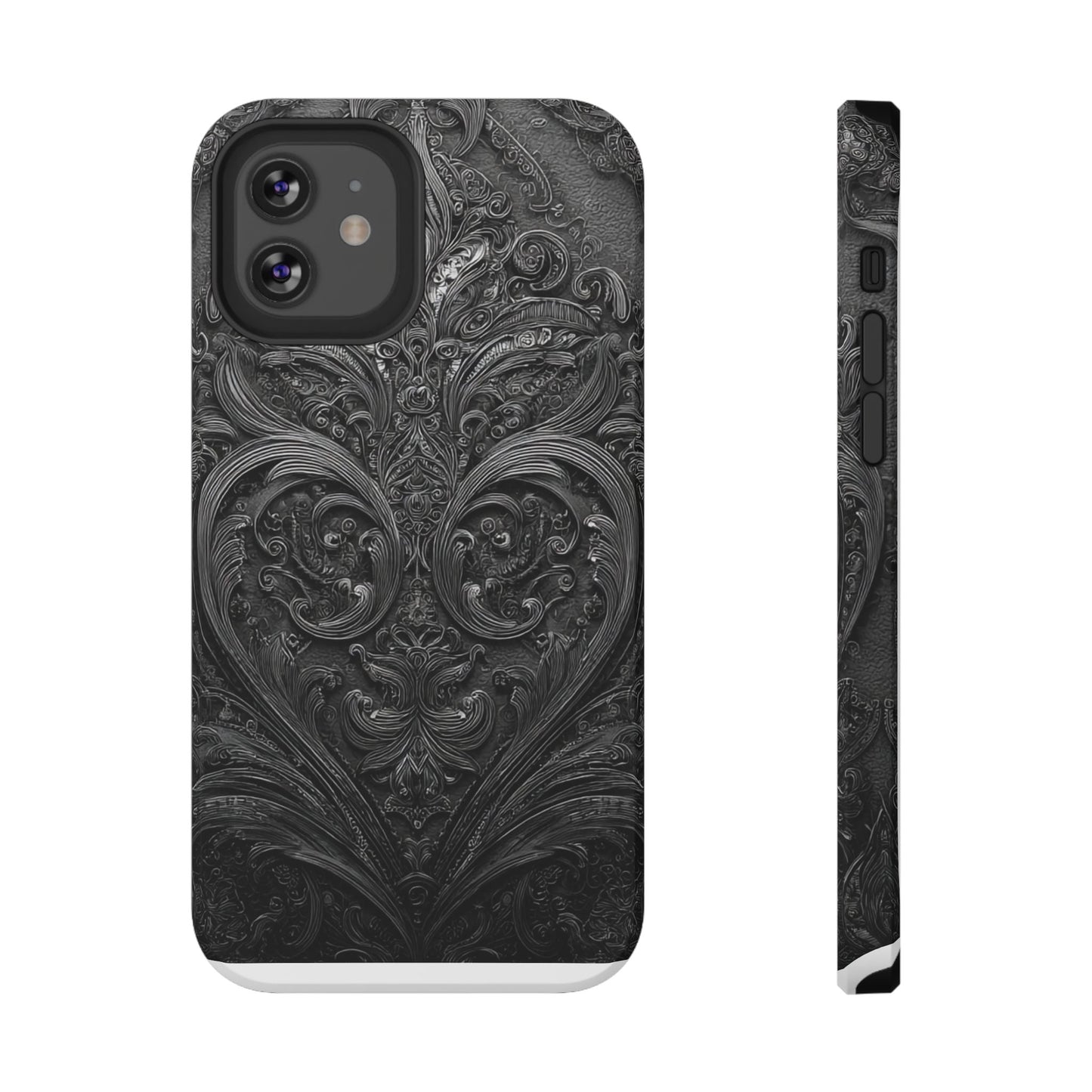 Phone Cases - Elegant Vintage Black Lace Design Printify