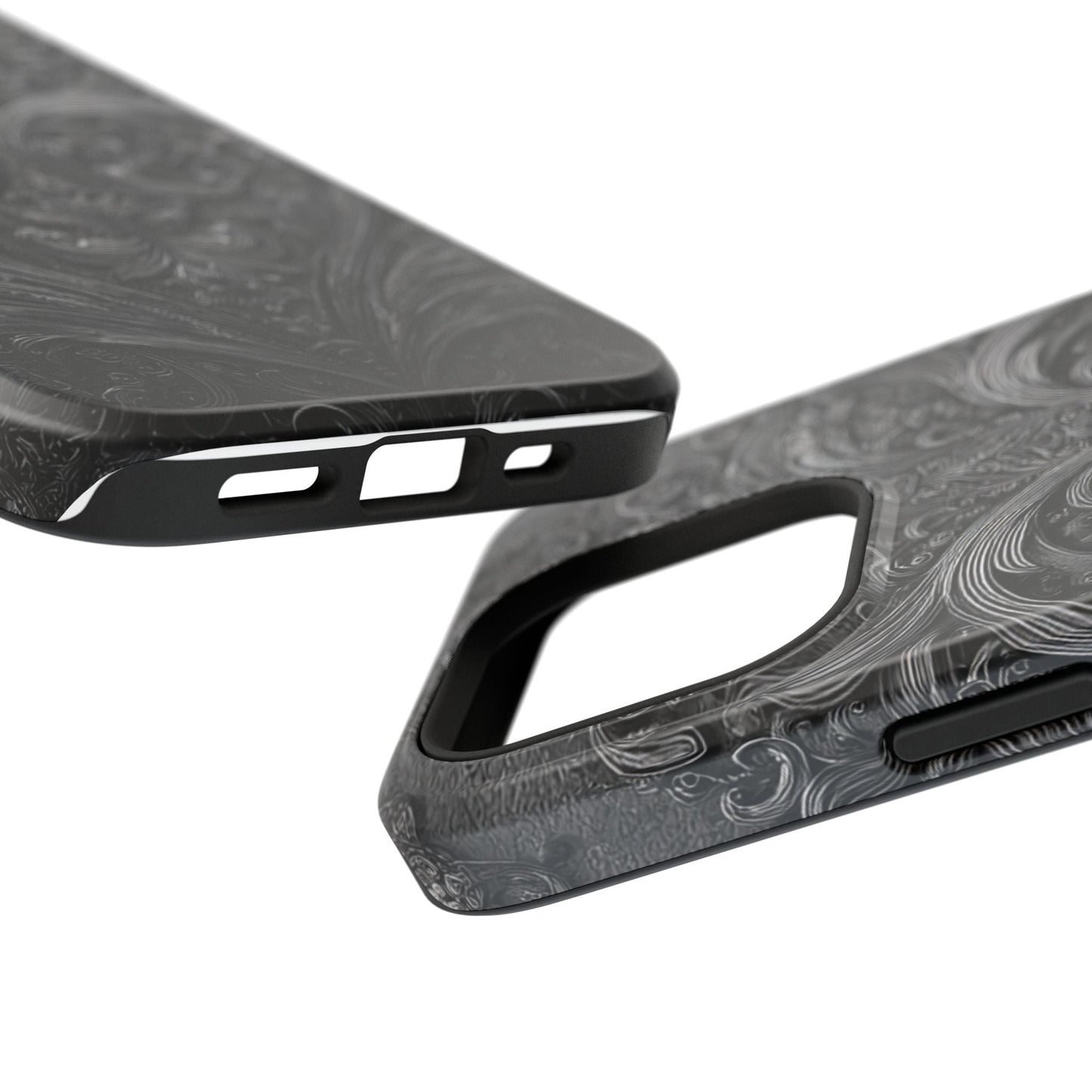 Phone Cases - Elegant Vintage Black Lace Design Printify