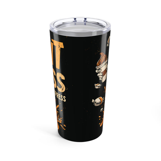 Halloween Tumbler, Mummy Skater 20oz Cup, Hawt Mess Express Coffee Mug, Funny Halloween Drinkware, Spooky Drink Container