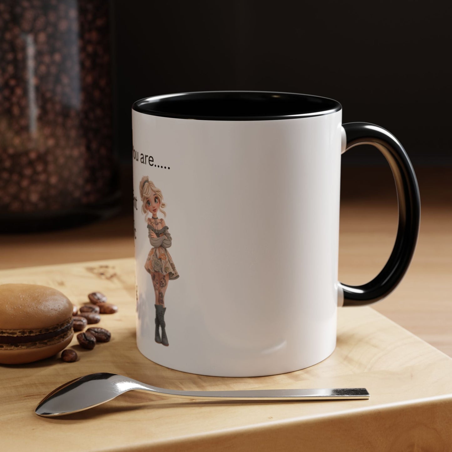 Funny IDGAF Mug, Sarcastic Coffee Cup, Design on (Front) Novelty Gift for Friends, Coworkers, 11oz, 15oz Printify