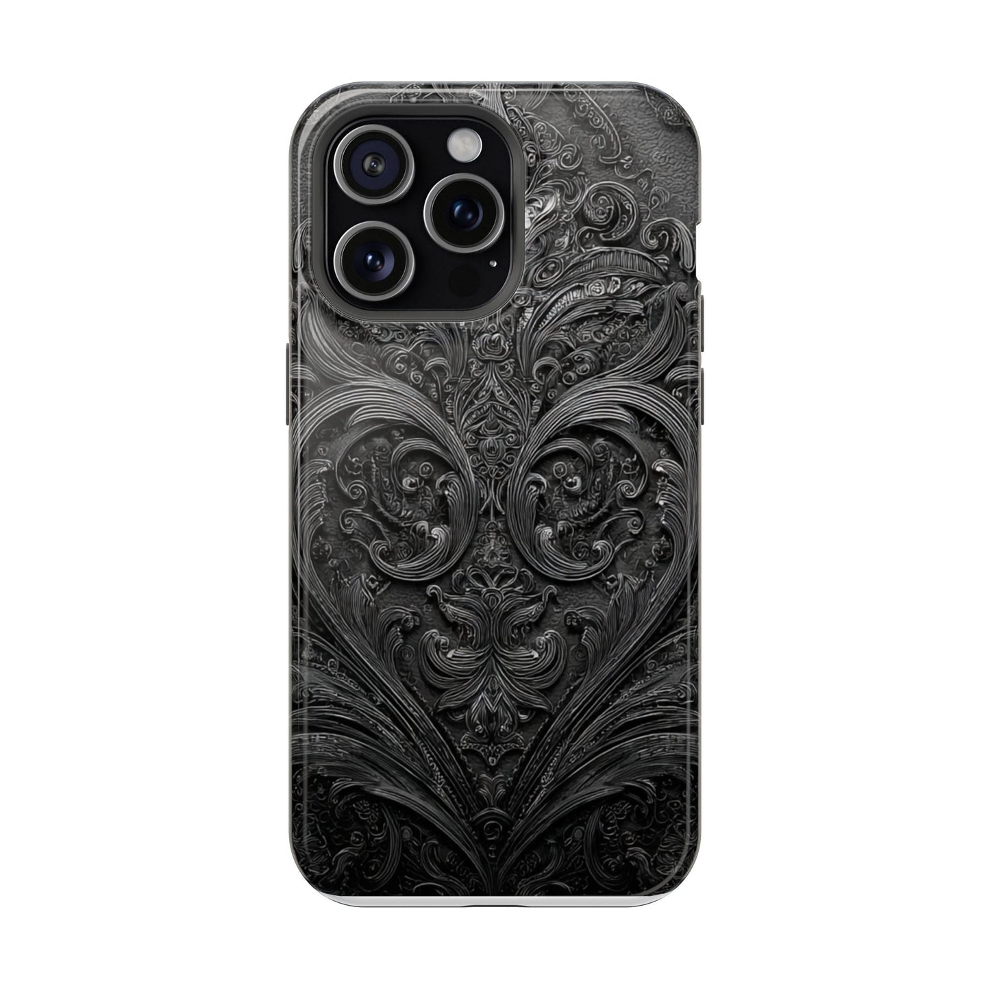 Phone Cases - Elegant Vintage Black Lace Design Printify