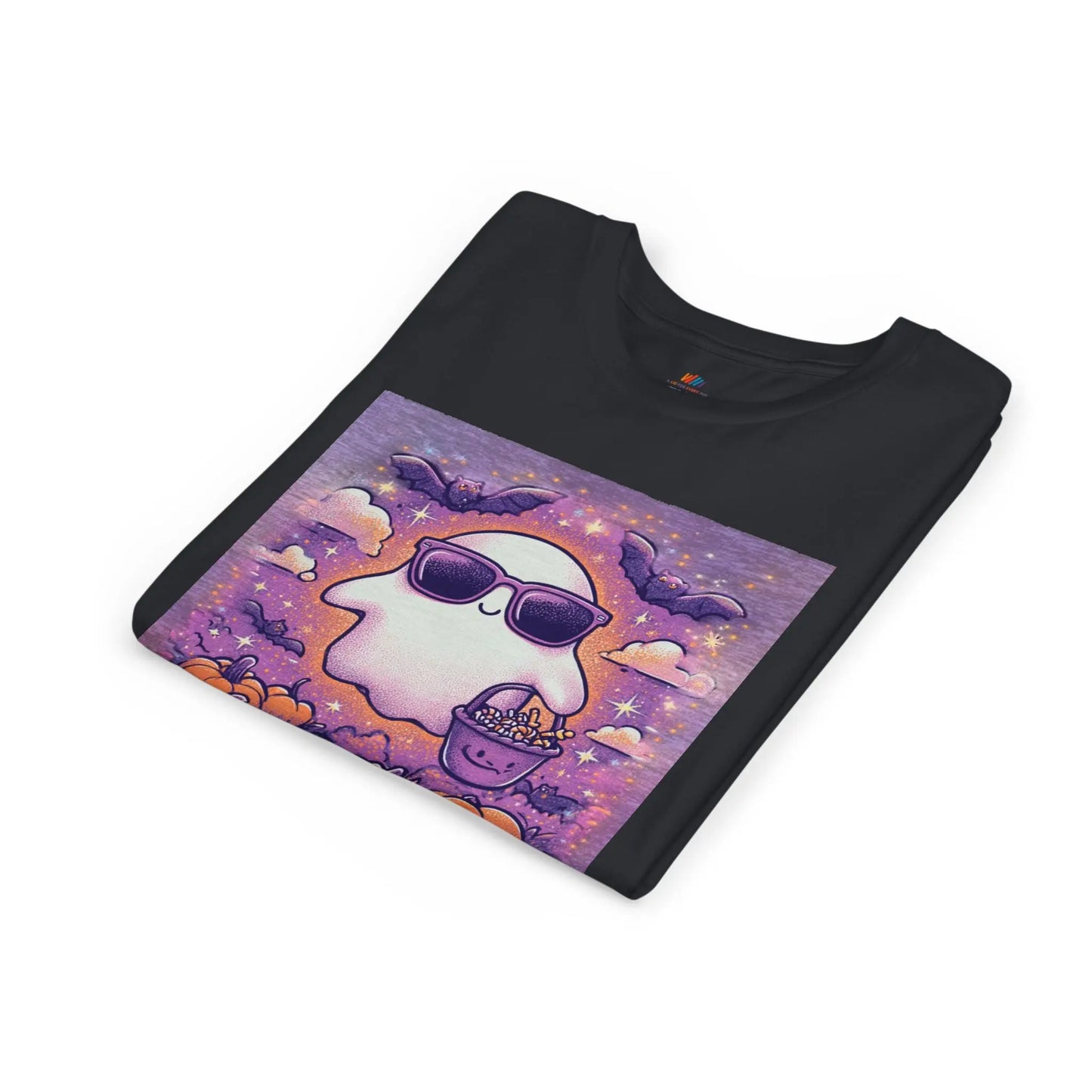 Adorable Ghost Halloween Tee, Youth Short Sleeve T-Shirt Printify