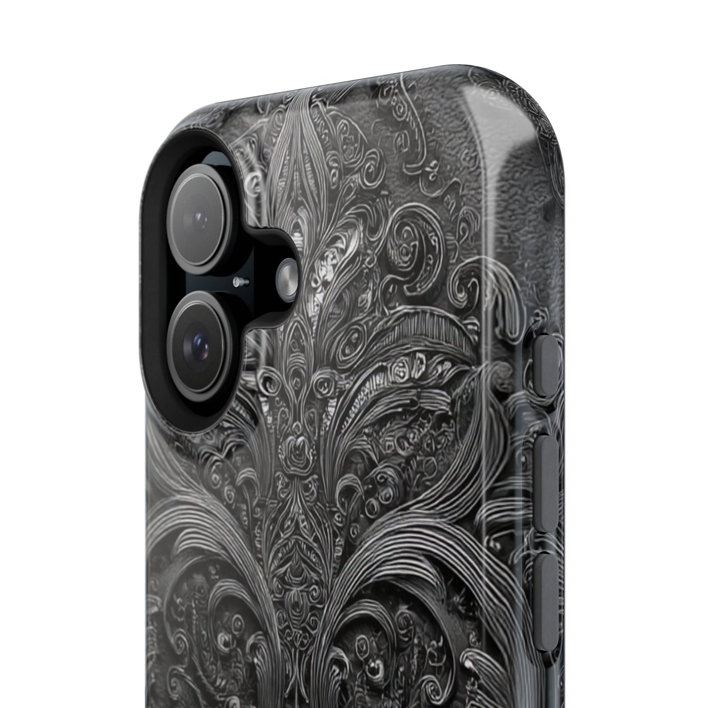Phone Cases - Elegant Vintage Black Lace Design Printify