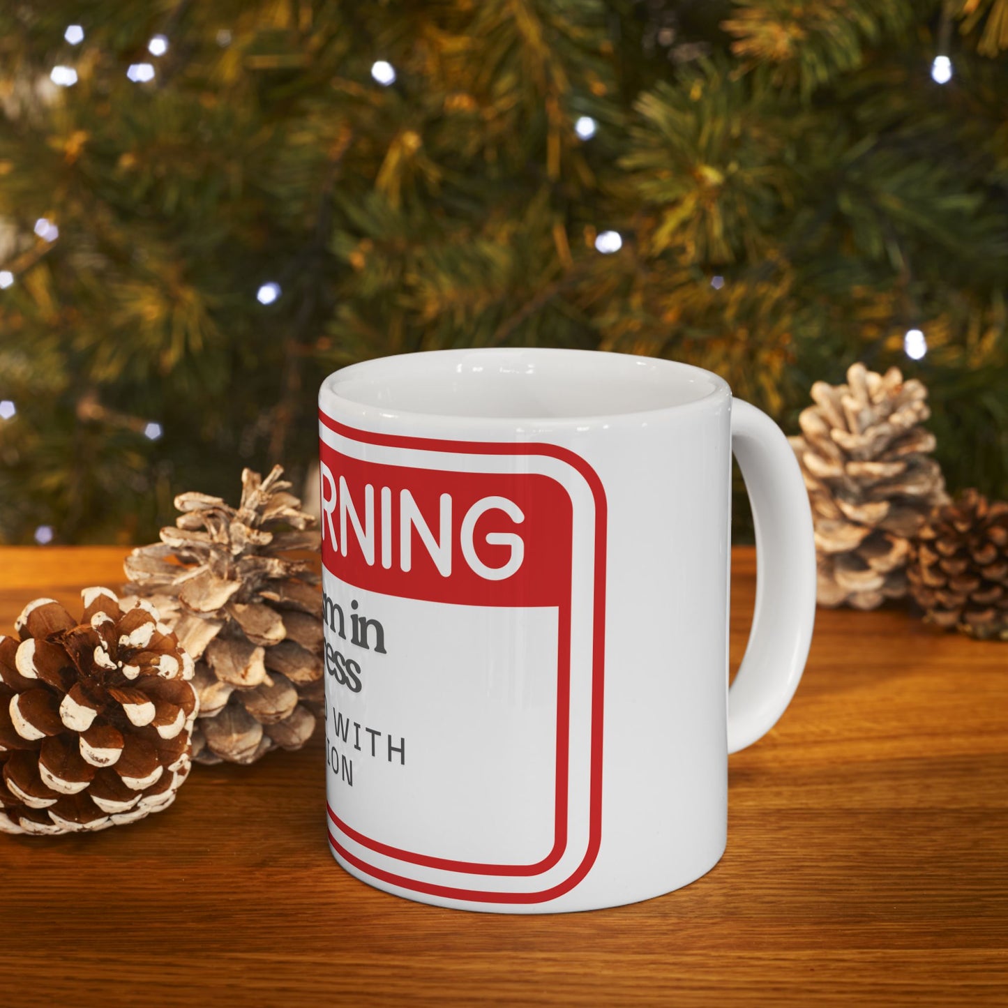 Warning Mug, Funny Coffee Cup, Sarcastic Tea Mug, Sassy Office Gift, Snarky Kitchen Decor, Novelty Cup for Friends