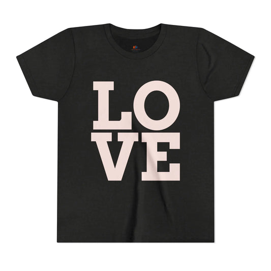 Youth Tee - Love Graphic T-Shirt, Cute Kids Shirt, Birthday Gift, Everyday Wear, Summer Outfit Printify