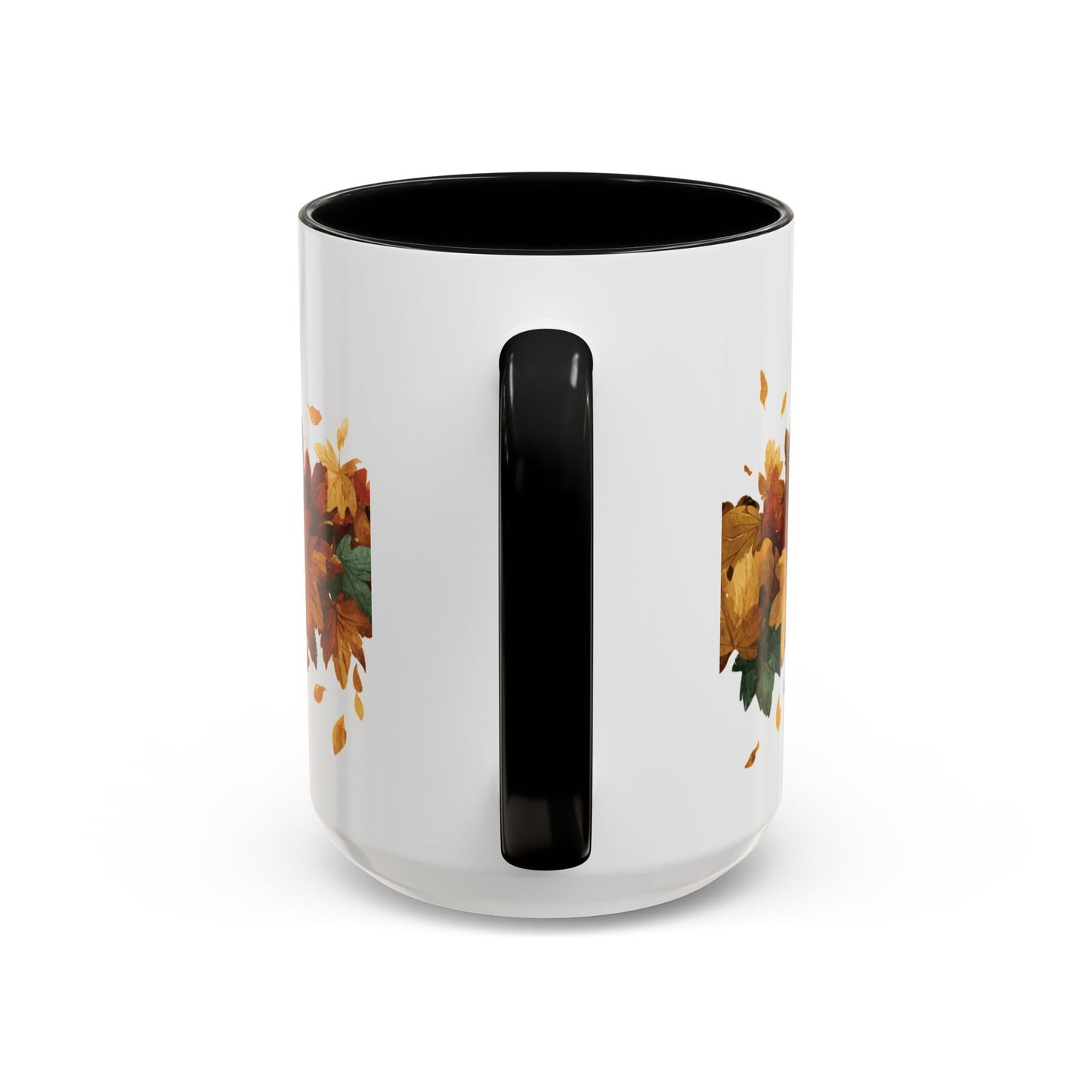 Autumn Cat Coffee Mug, Cute Animal Mug, Fall Decor, Gift for Cat Lovers, Warm Beverage Cup, Thanksgiving Coffee Cup Printify
