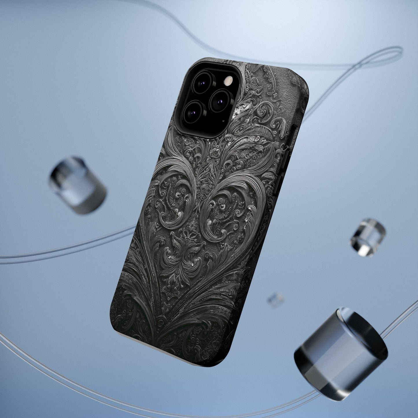 Phone Cases - Elegant Vintage Black Lace Design Printify