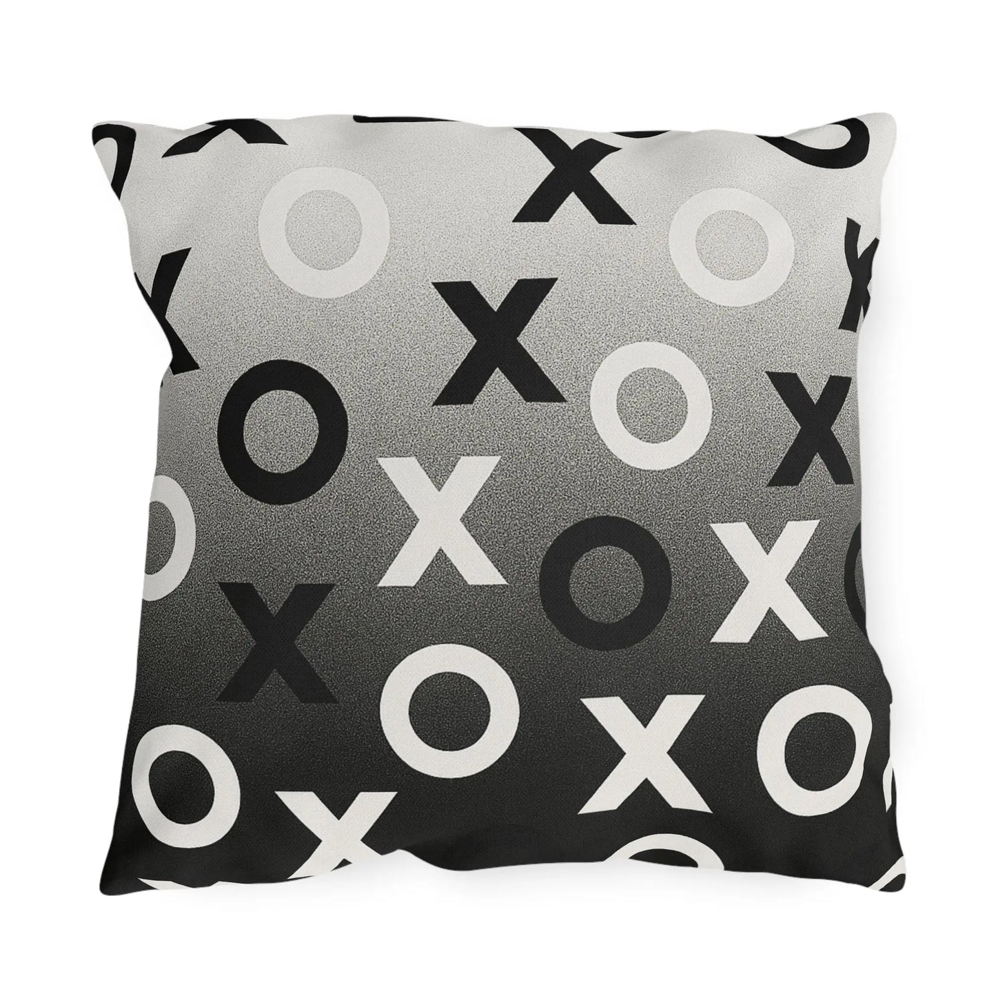 Modern Outdoor Pillows, Cozy Patio Decor, Minimalist XO Design Throw Cushions, Garden Accessories, Outdoor Living Essentials, Stylish Home Decor Printify