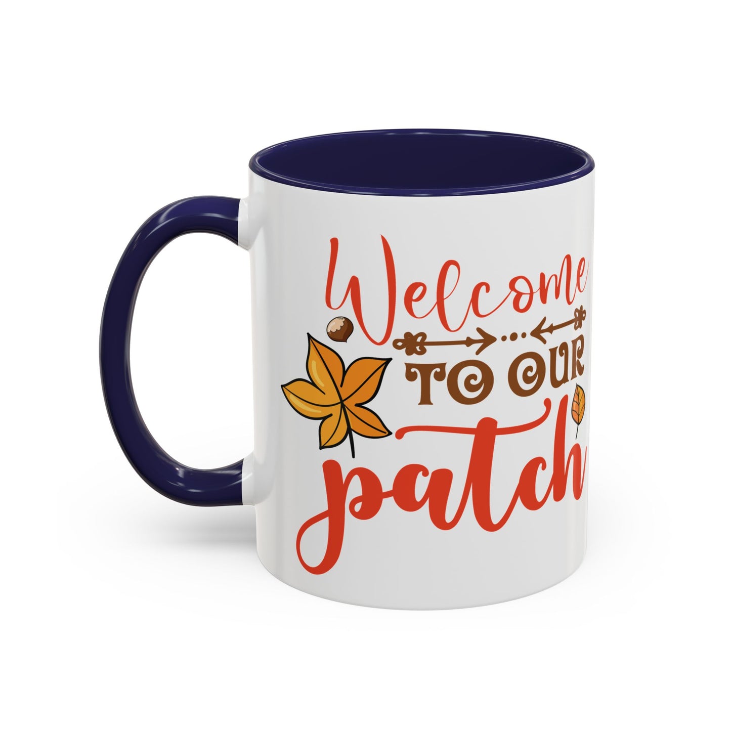 Accent Coffee Mug - Welcome to Our Patch Pumpkin Family Design
