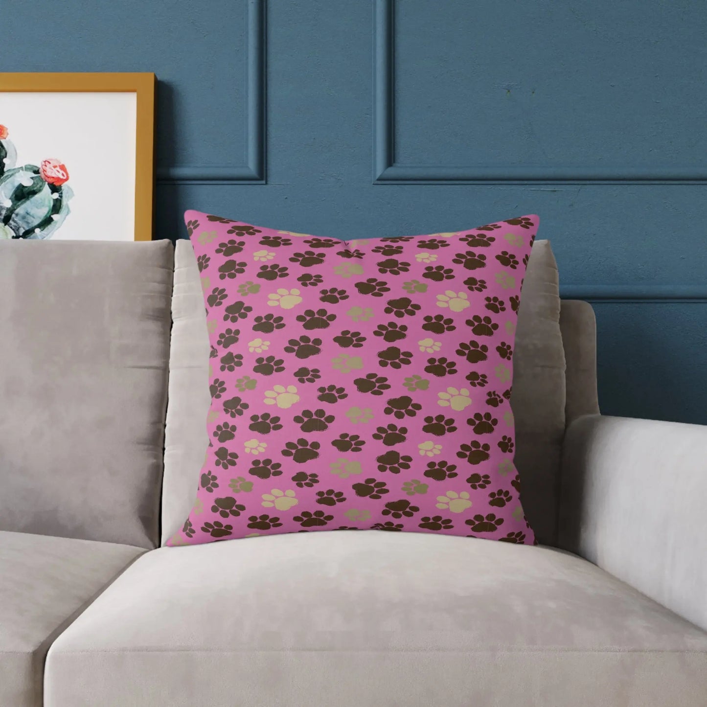 Cozy Pet-Themed Pillow, Cute Home Décor, Gift for Animal Lovers, Dog/Cat Bed Accessory, Valentine's Day/Celebration Printify