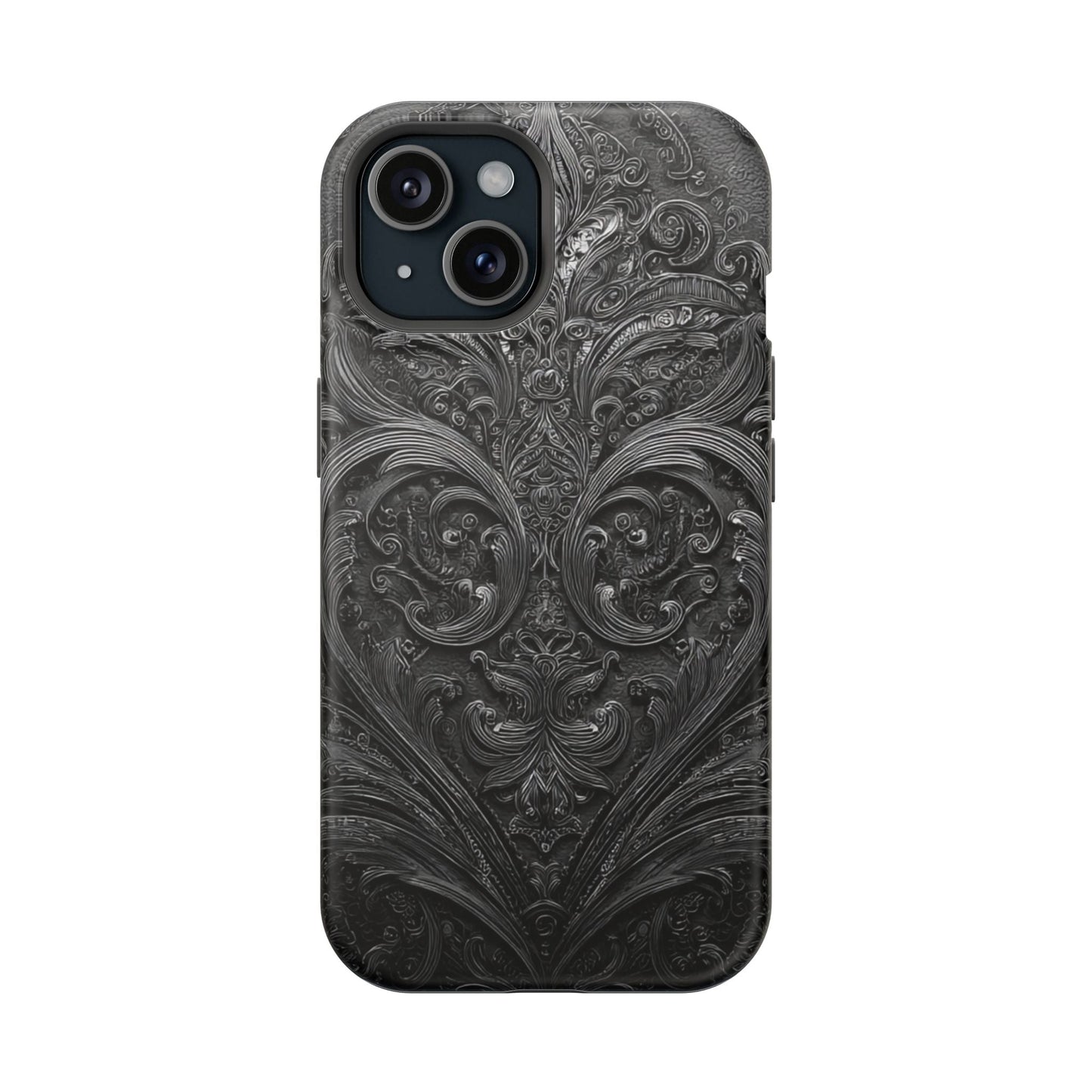 Phone Cases - Elegant Vintage Black Lace Design Printify