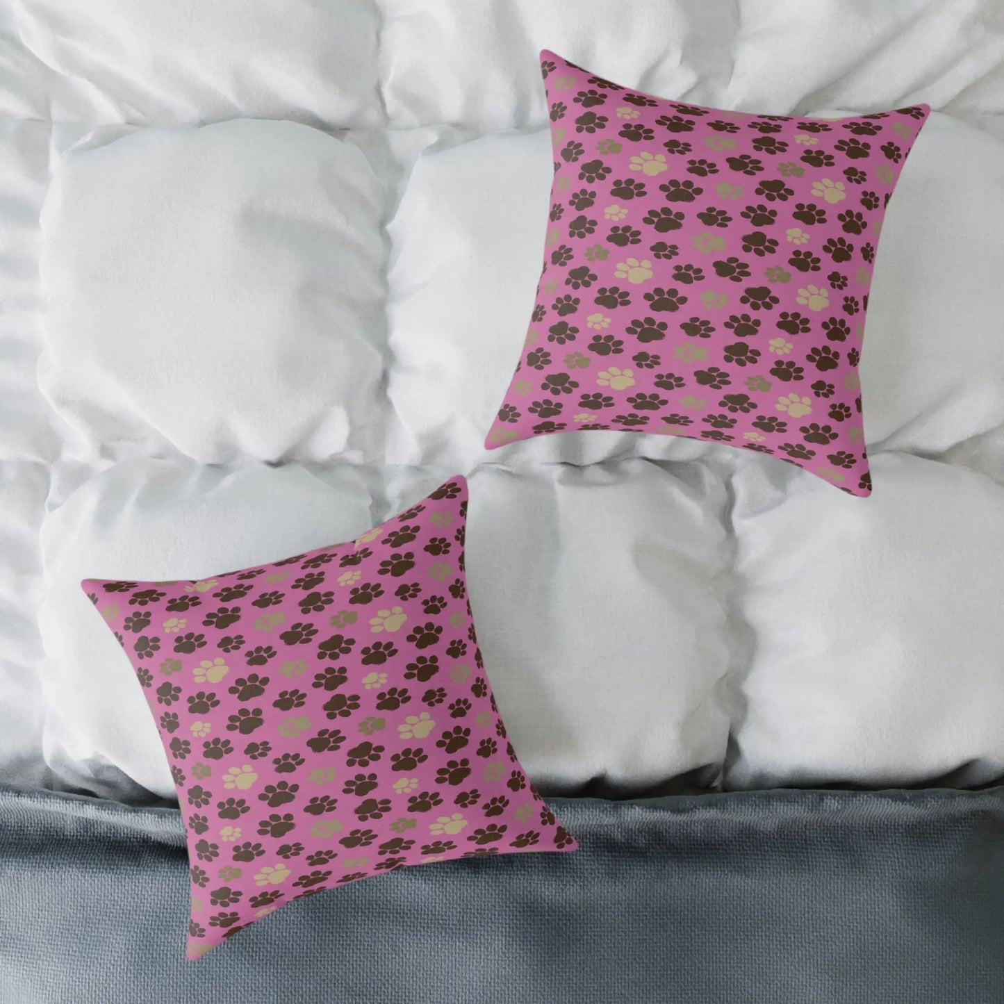 Cozy Pet-Themed Pillow, Cute Home Décor, Gift for Animal Lovers, Dog/Cat Bed Accessory, Valentine's Day/Celebration Printify