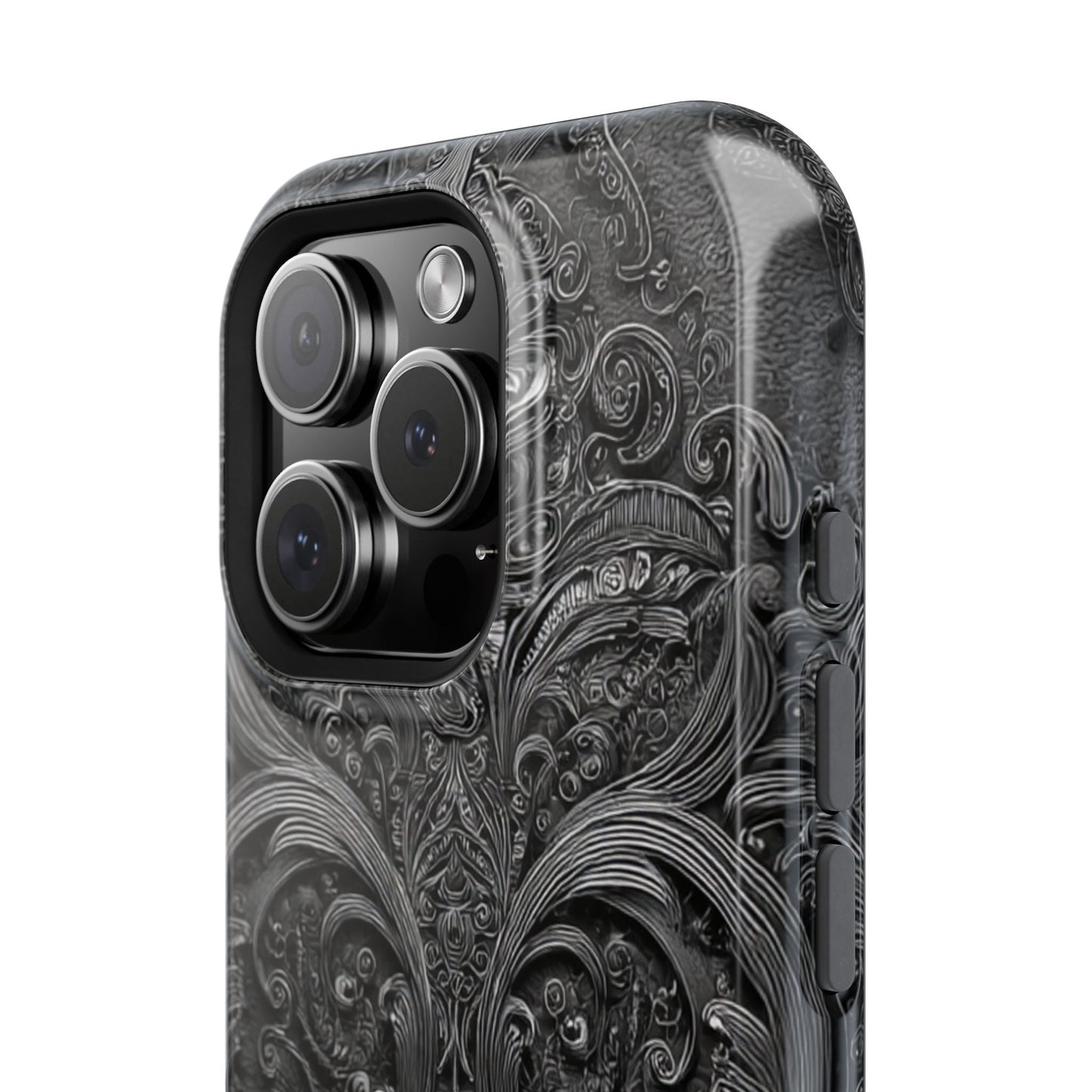 Phone Cases - Elegant Vintage Black Lace Design Printify