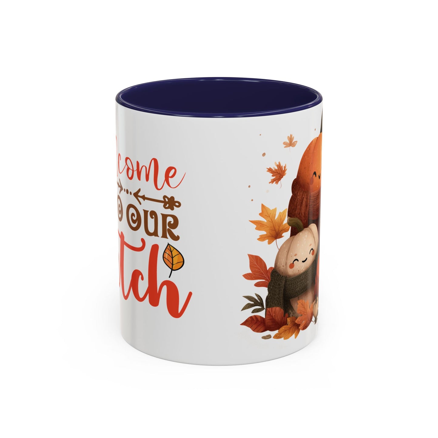 Accent Coffee Mug - Welcome to Our Patch Pumpkin Family Design