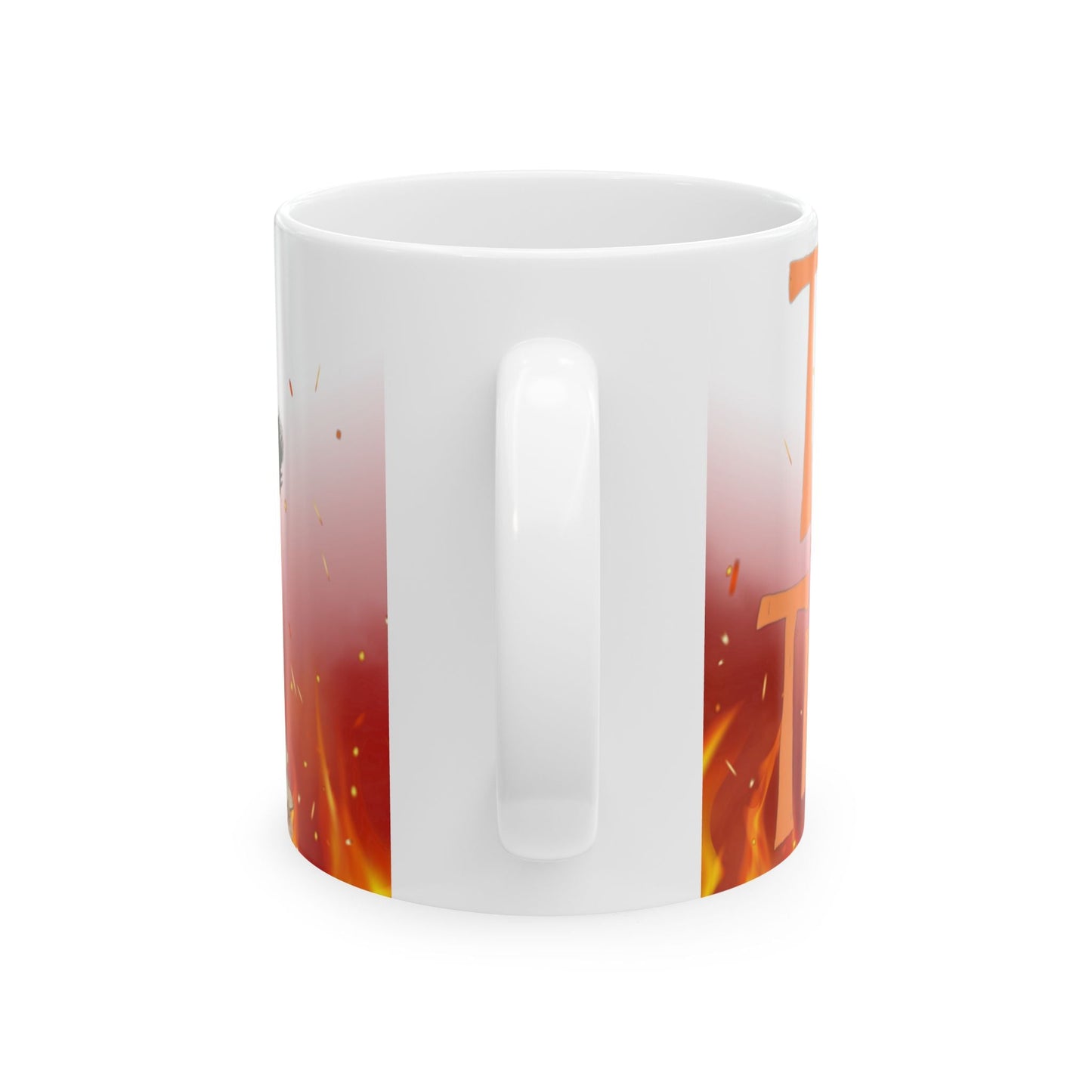 Halloween Themed Ceramic Mug - Trick or Treat Design, Cozy Gift, Spooky Decor, Fall Sipware, Festive Coffee Cup Printify
