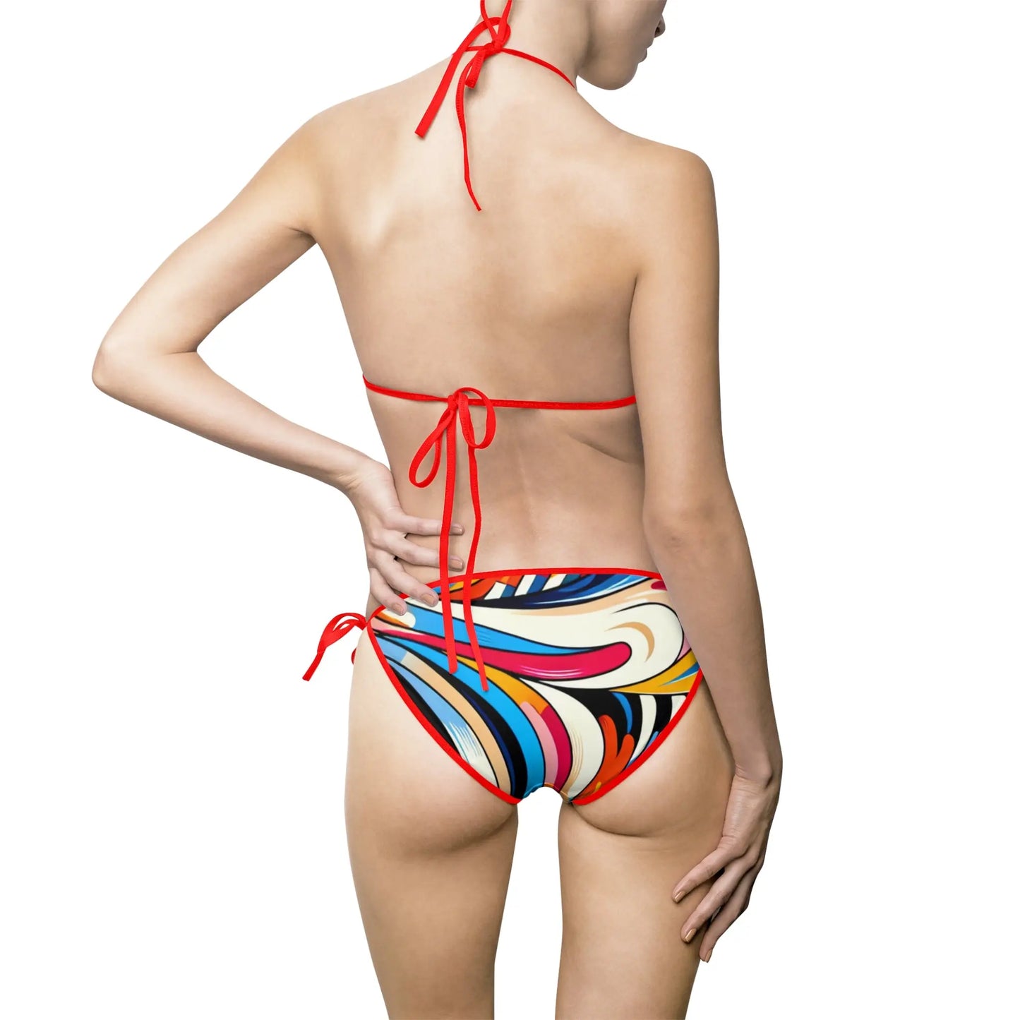 Colorful Women's Bikini Swimsuit, Beachwear, Summer Essentials, Pool Party, Vacation Ready, Festival Fashion Printify