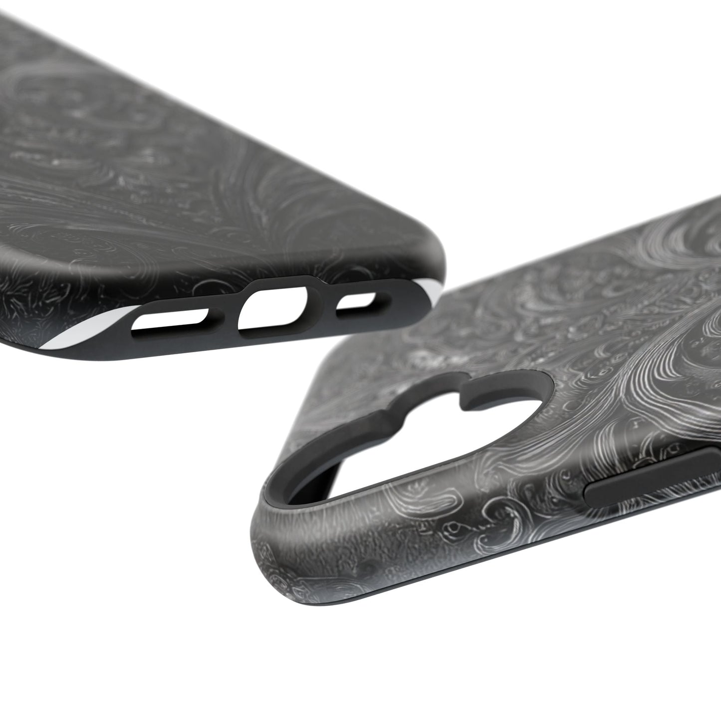 Phone Cases - Elegant Vintage Black Lace Design Printify
