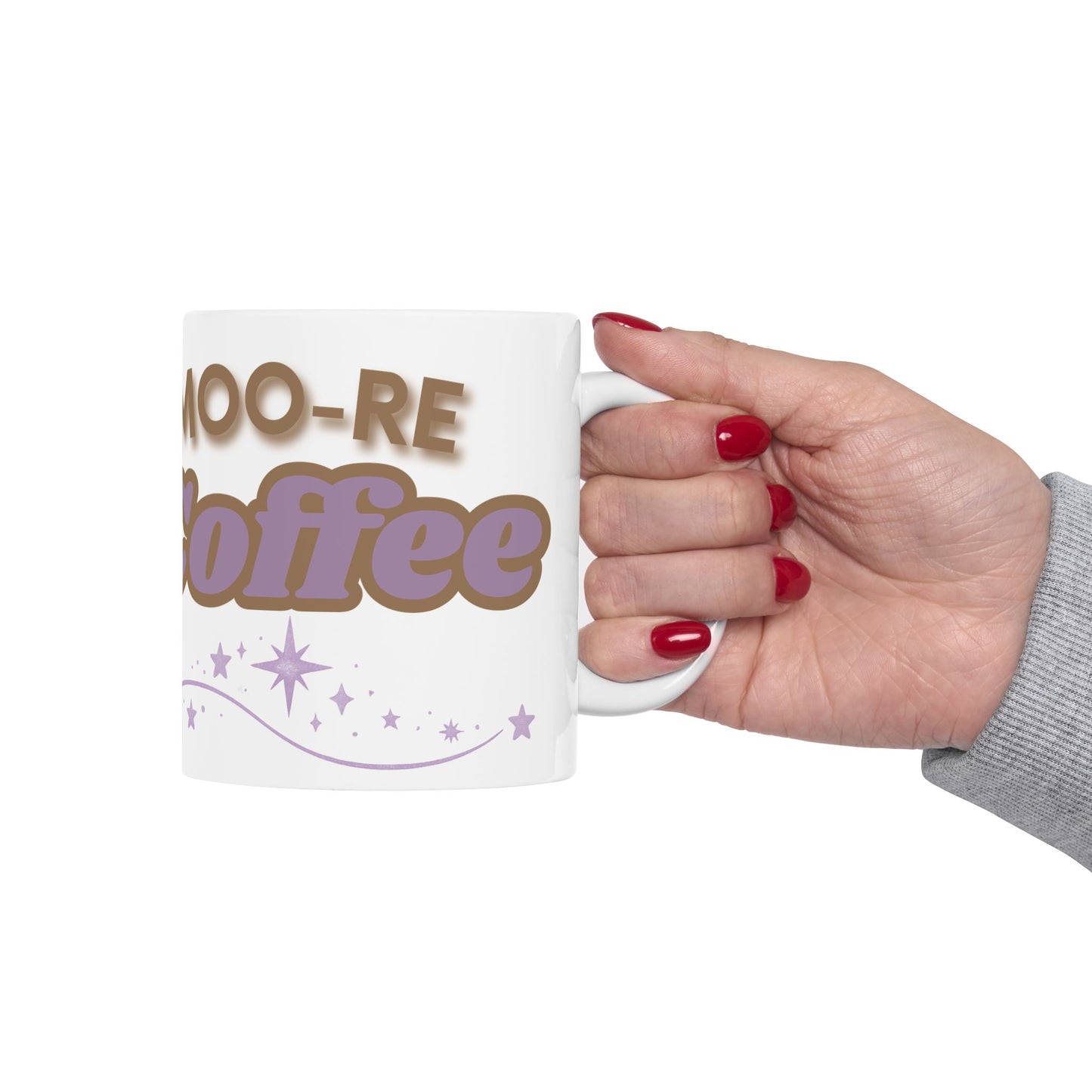 Highland Cow Coffee Mug Moo Re Coffee White Glossy Cup 11oz and 15oz
