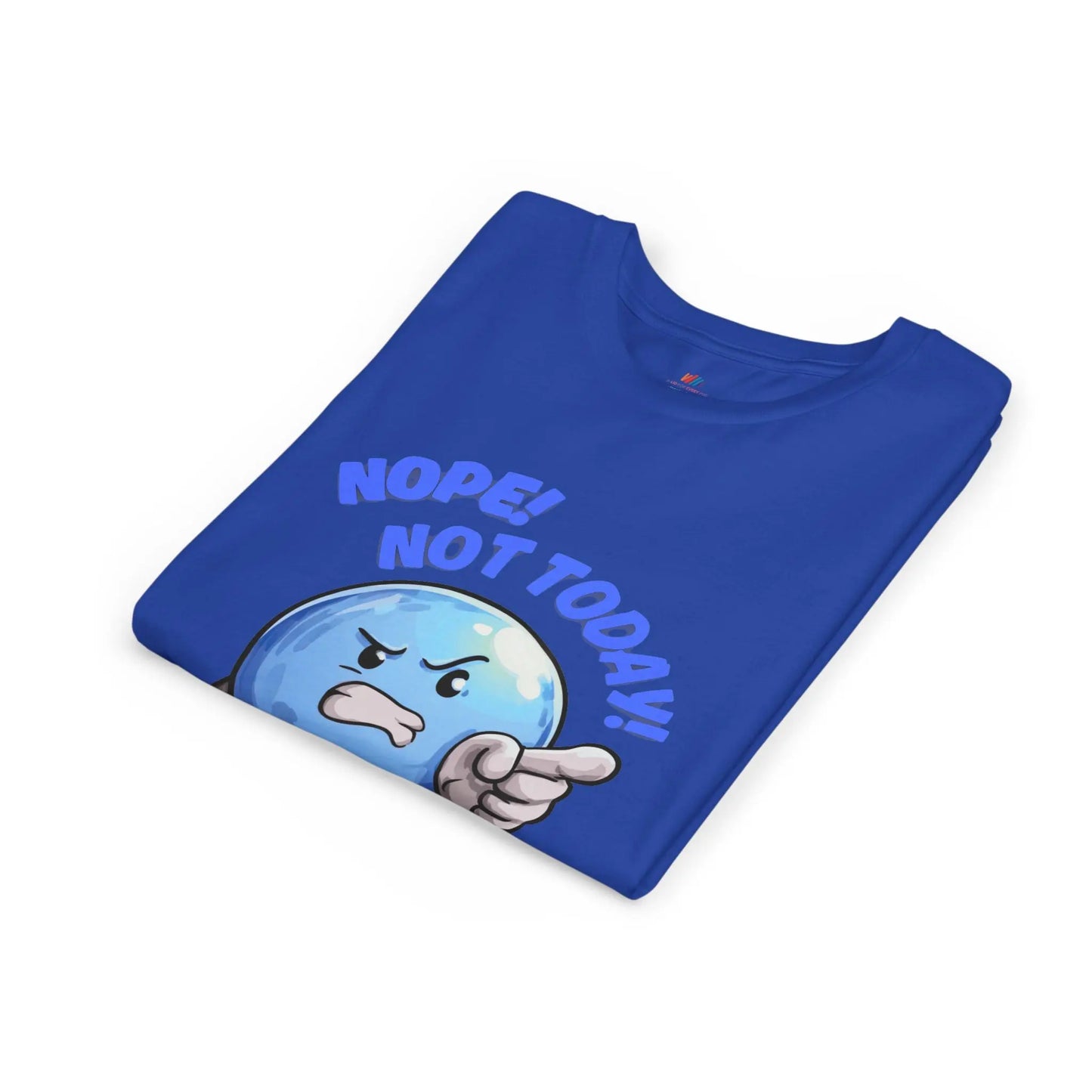 Funny Emoji Nope Not Today Youth Tee Printify