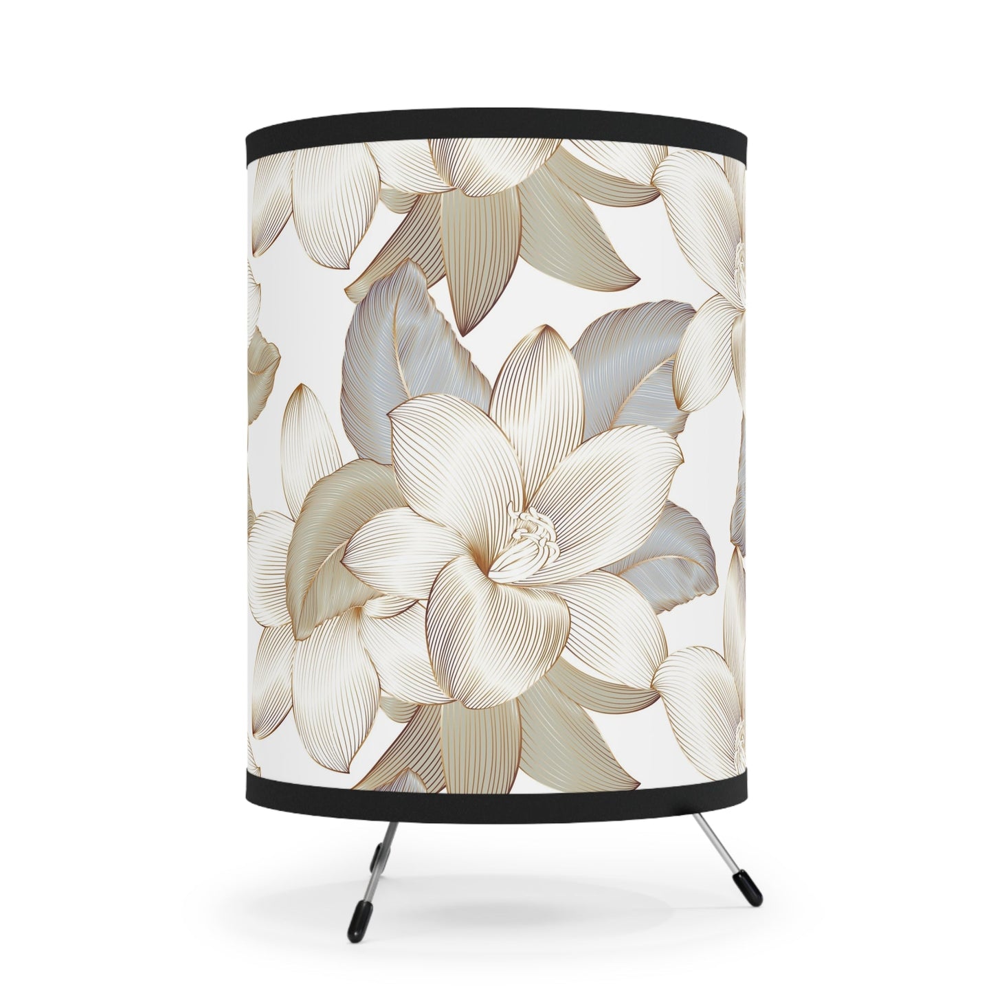 Floral Tripod Lamp, Vintage Inspired Lighting - A Lid for Every Pot ~ Everyday Designz ~