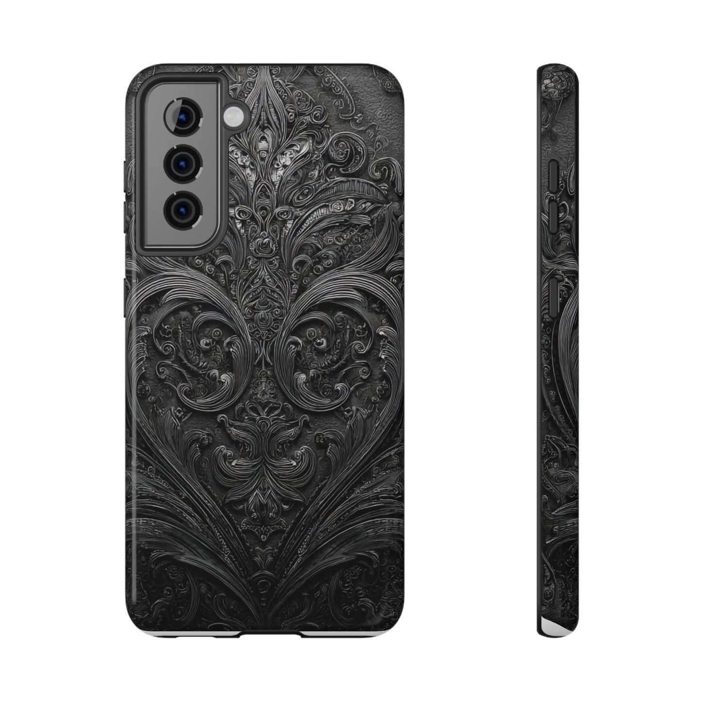 Phone Cases - Elegant Vintage Black Lace Design Printify