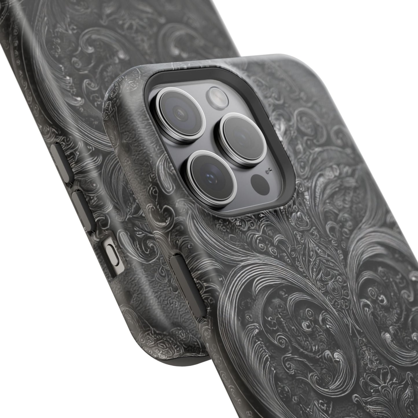 Phone Cases - Elegant Vintage Black Lace Design Printify