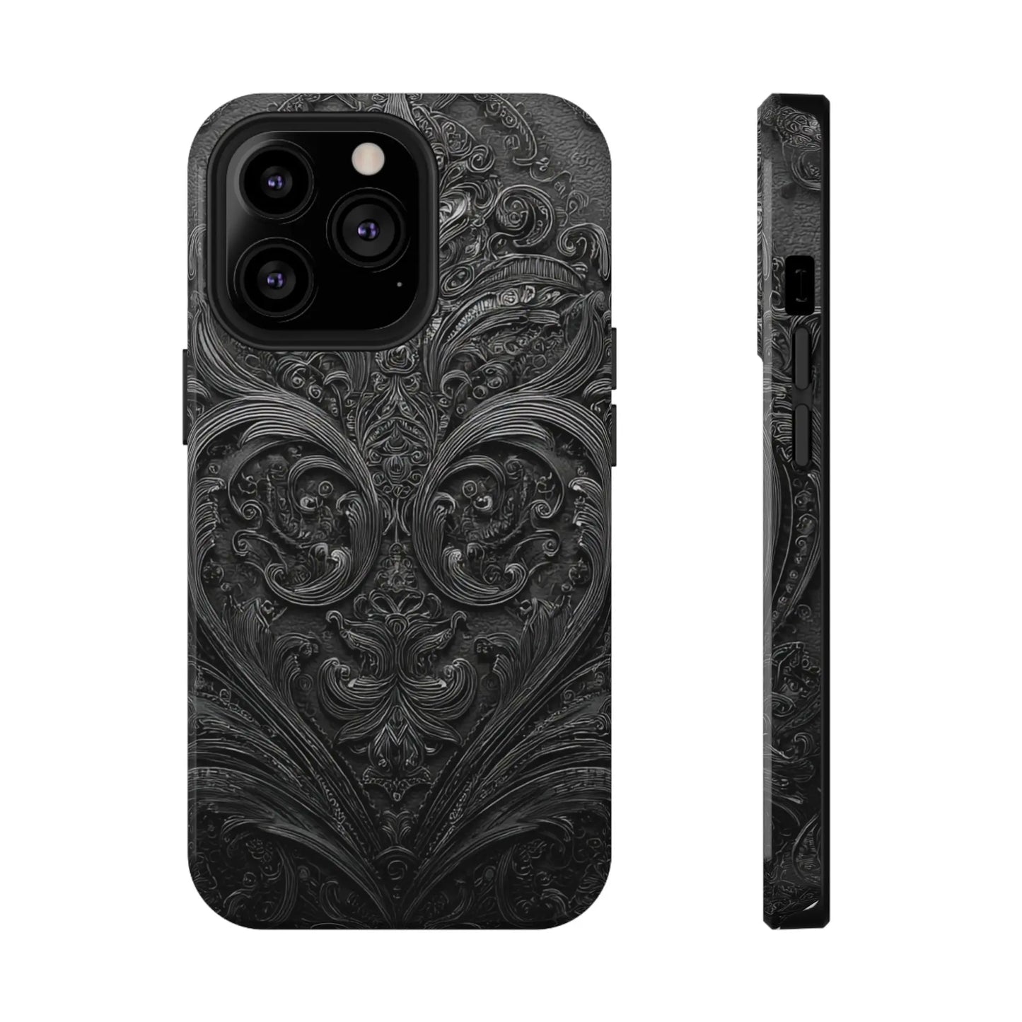 Phone Cases - Elegant Vintage Black Lace Design Printify