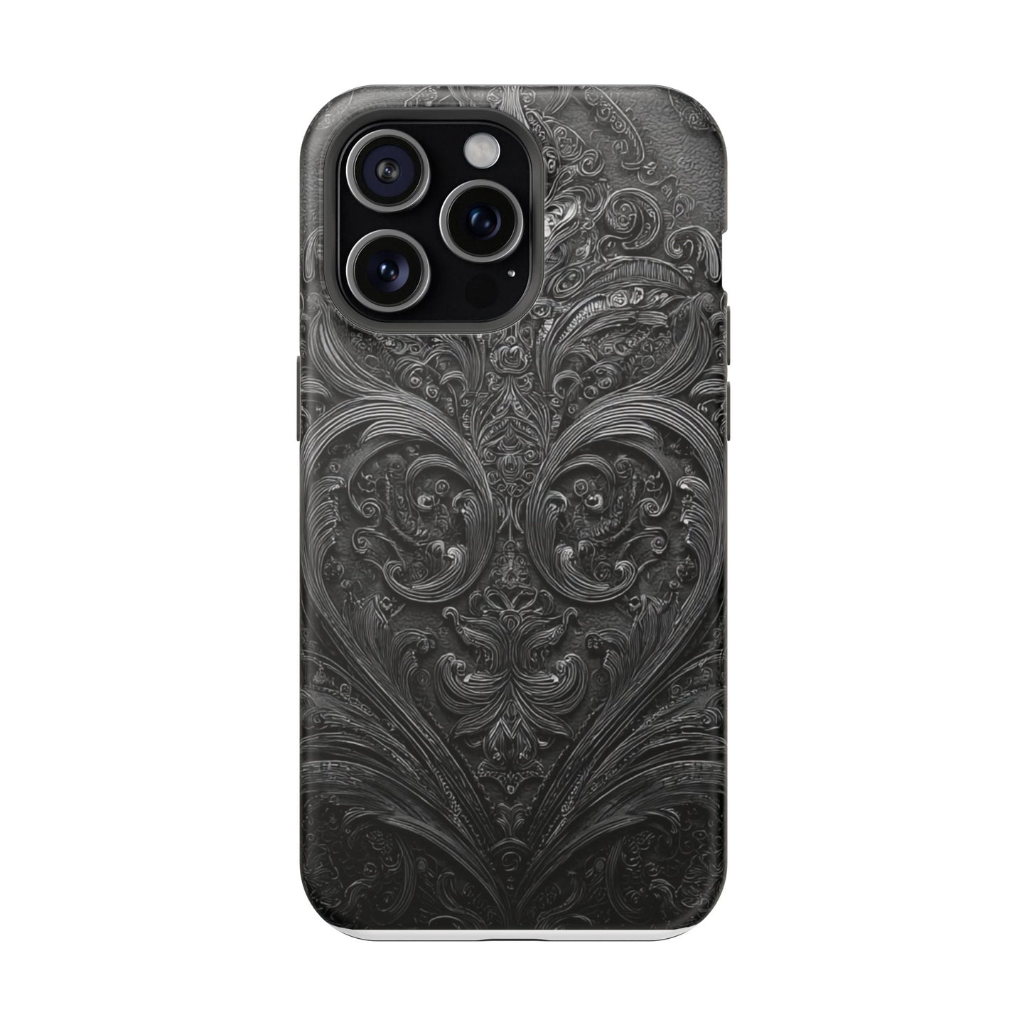 Phone Cases - Elegant Vintage Black Lace Design Printify