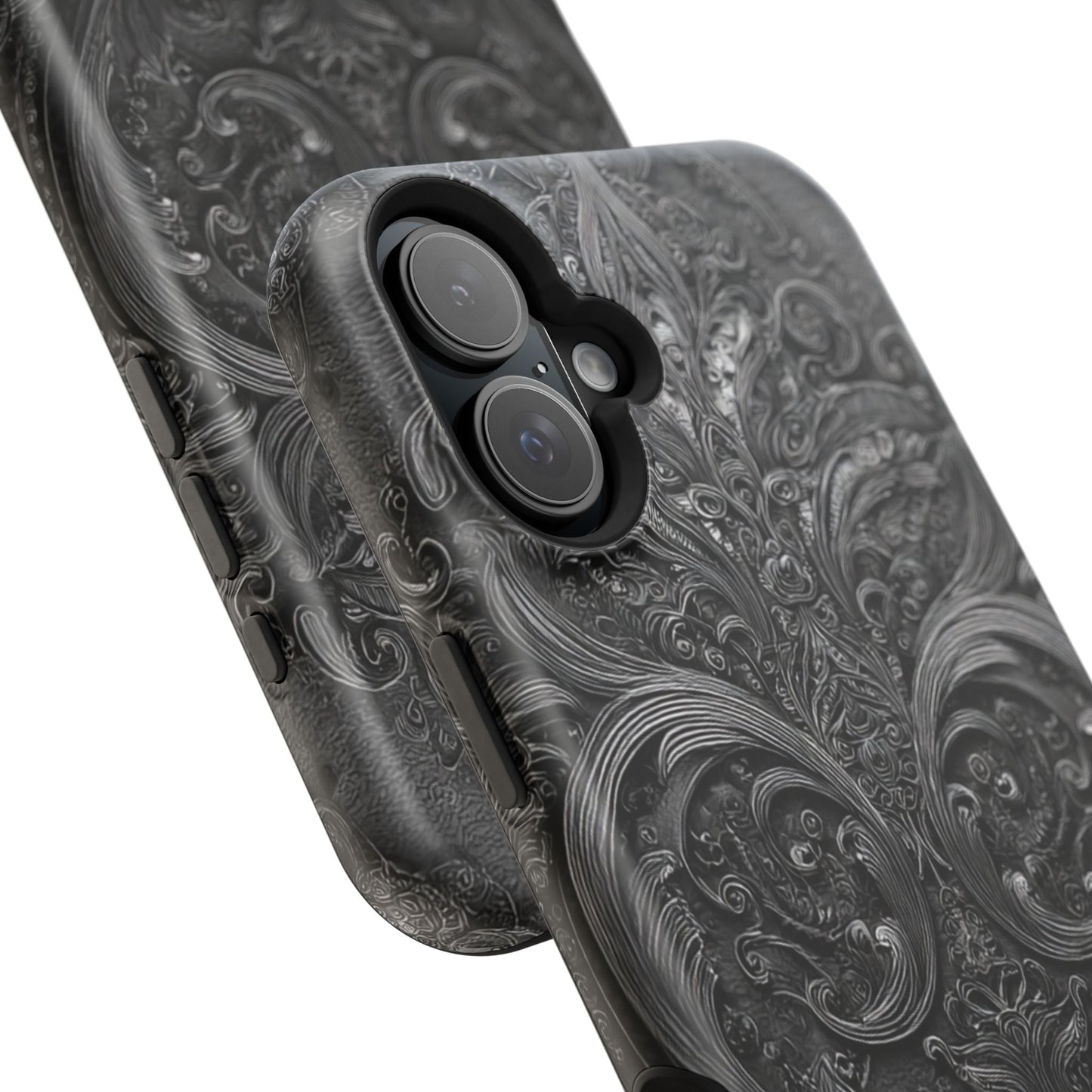 Phone Cases - Elegant Vintage Black Lace Design Printify