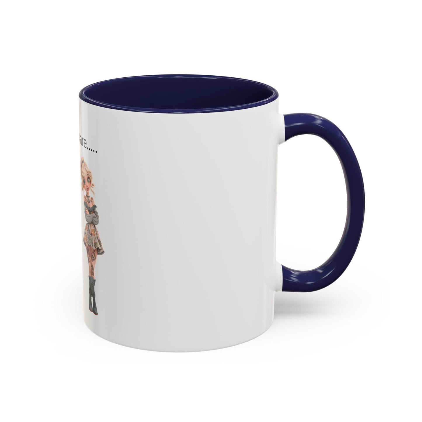 Funny IDGAF Mug, Sarcastic Coffee Cup, Design on (Front) Novelty Gift for Friends, Coworkers, 11oz, 15oz Printify